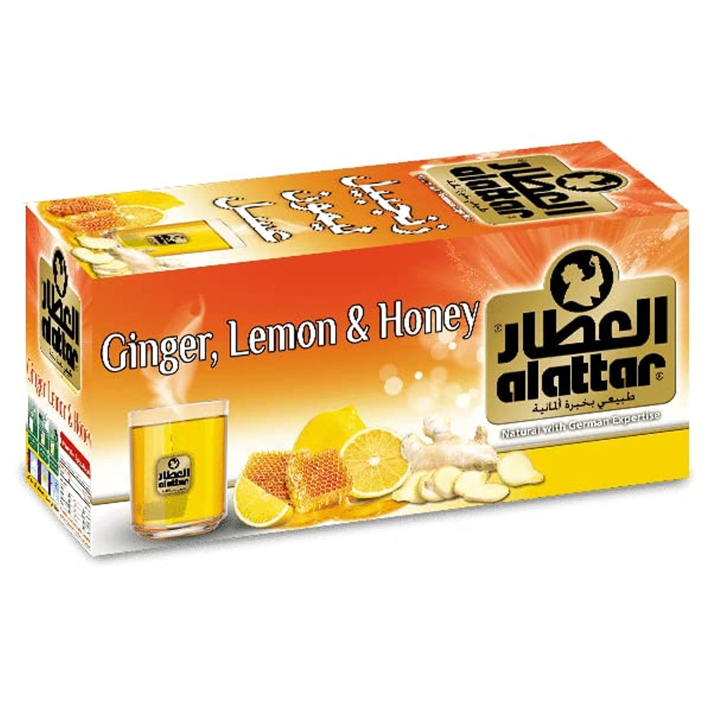 Ginseng Ginger and lemon honey *20 packets - العطار زنجبيل و ليمون عسل *20 باكيت