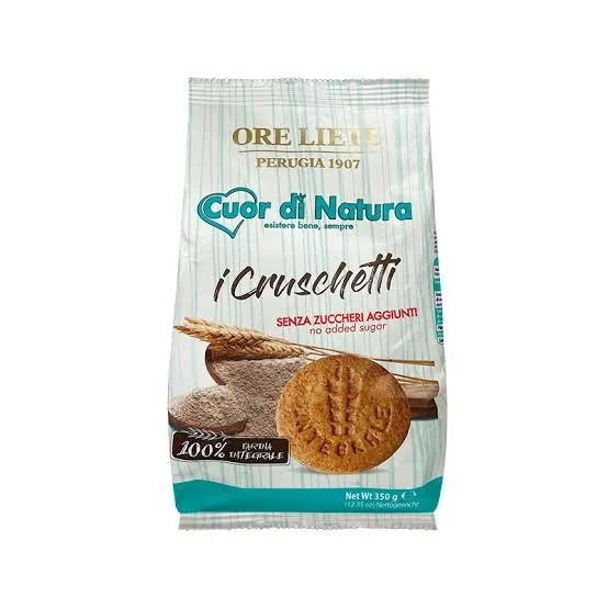 ORE LIETE ICRUSCHETTI 350G - أوريلايت بسكويت دقيق القمح الكامل بدون سكر 350جم