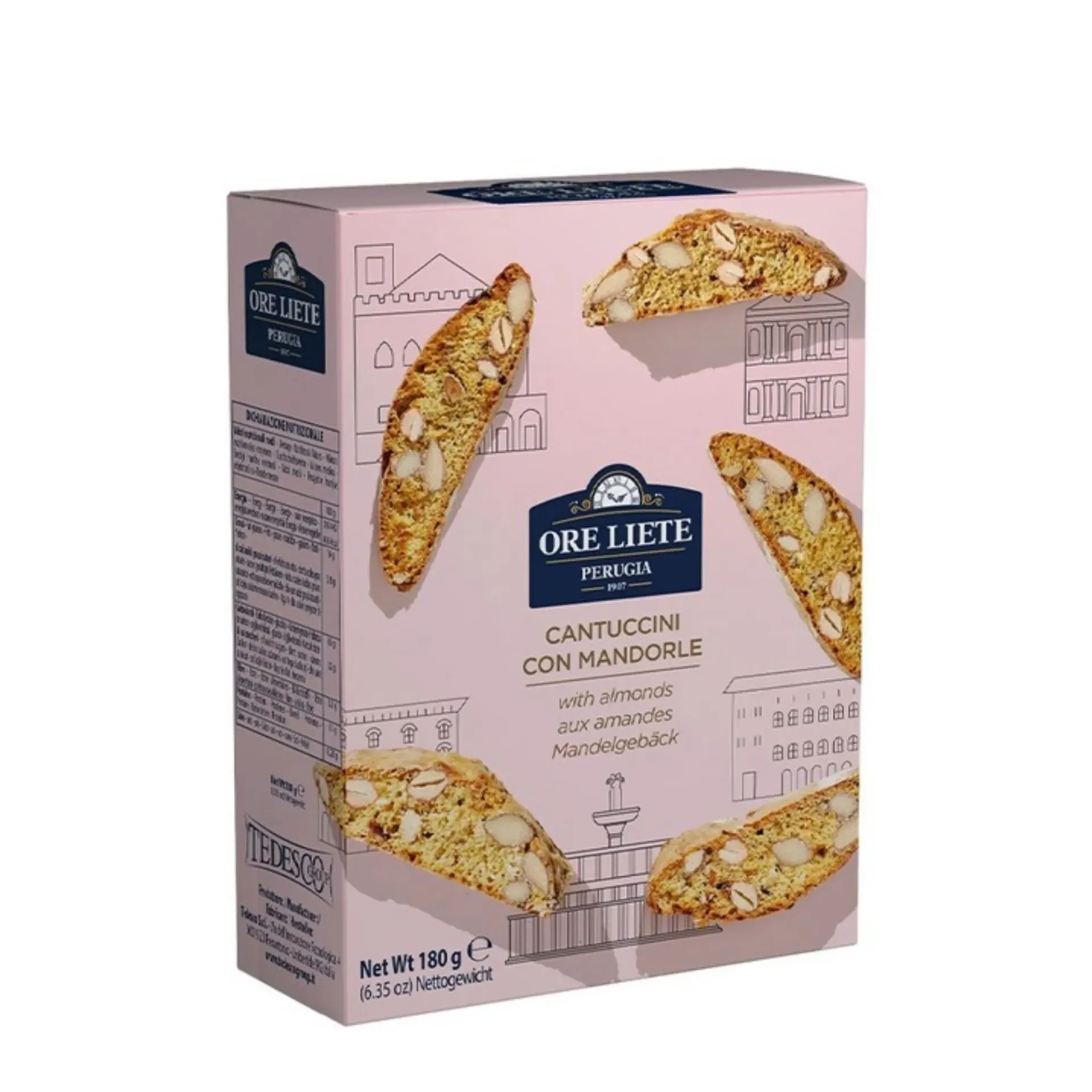 ORE LIETE CANTUCCINI WITH ALMONDS 180 G - أوريلايت كانتوتشينى باللوز 180  جم
