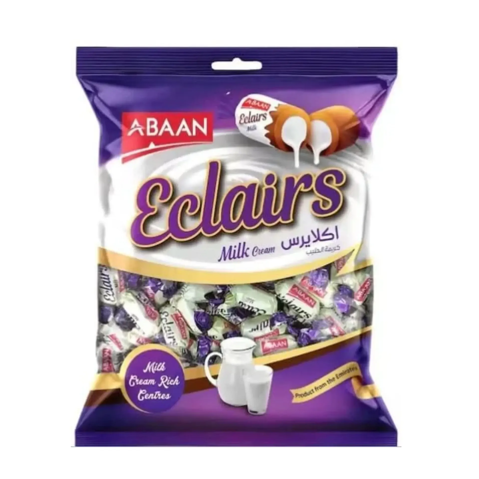 ABAAN ECLAIRS SELECTION MILK 800 G - ابان حلوى توفى بالحليب 800  جم