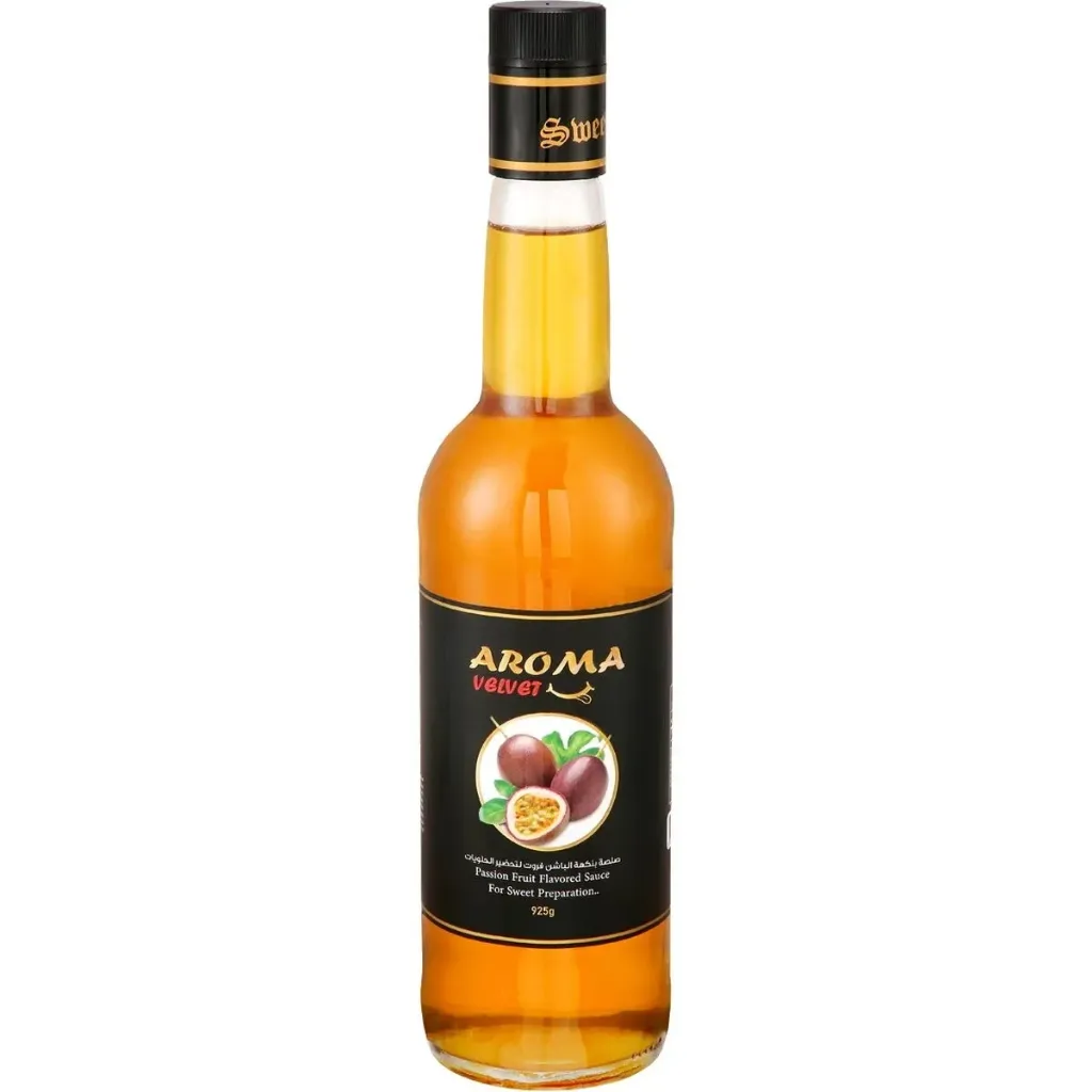 AROMA VELVET PASSION FRUIT SAUCE 925 G - اروما فيلفت صوص بنكهة الباشن فروت 925  جم