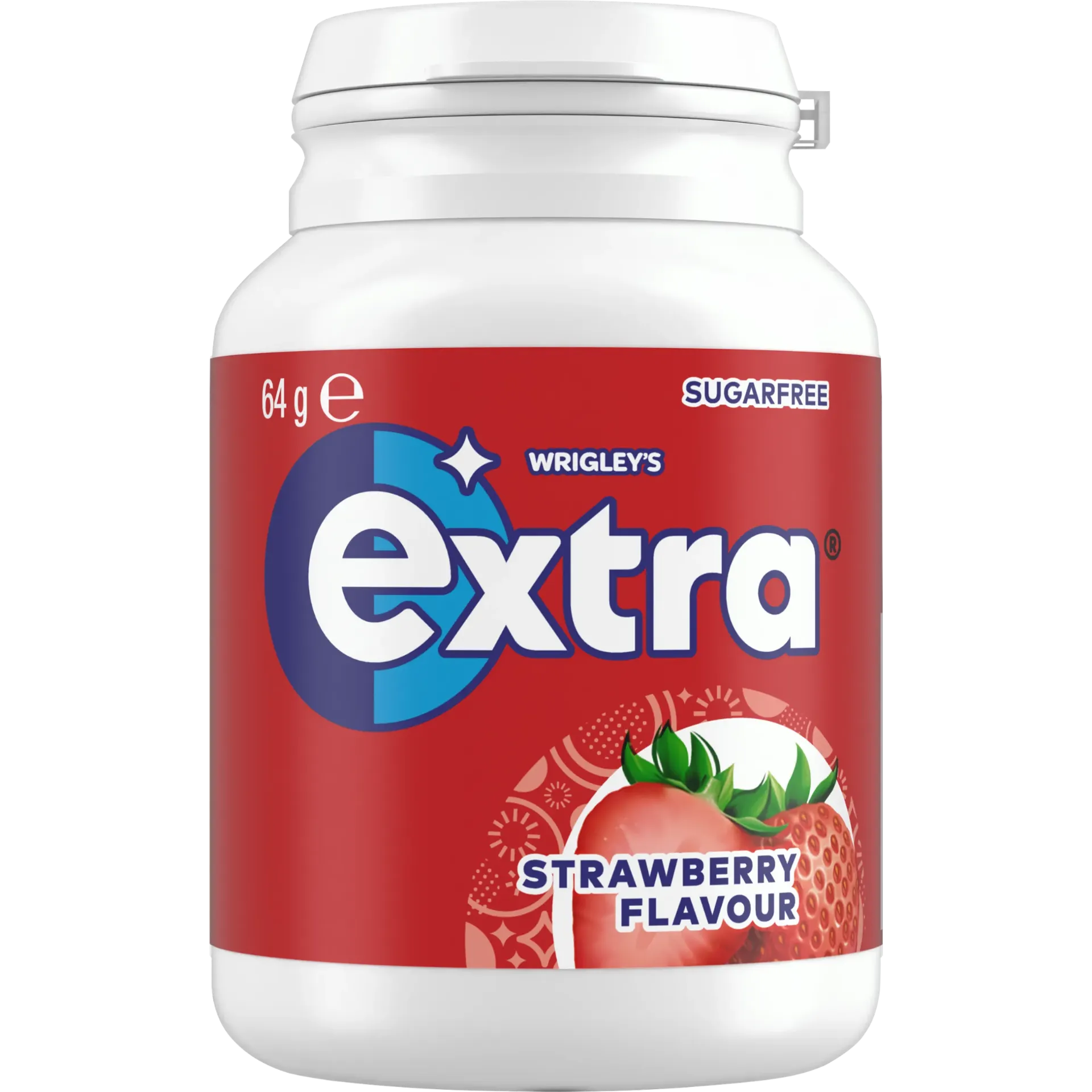 EXTRA GUM STRAWBERRY 64 GM - اكسترا علك بالفراولة 64  جم