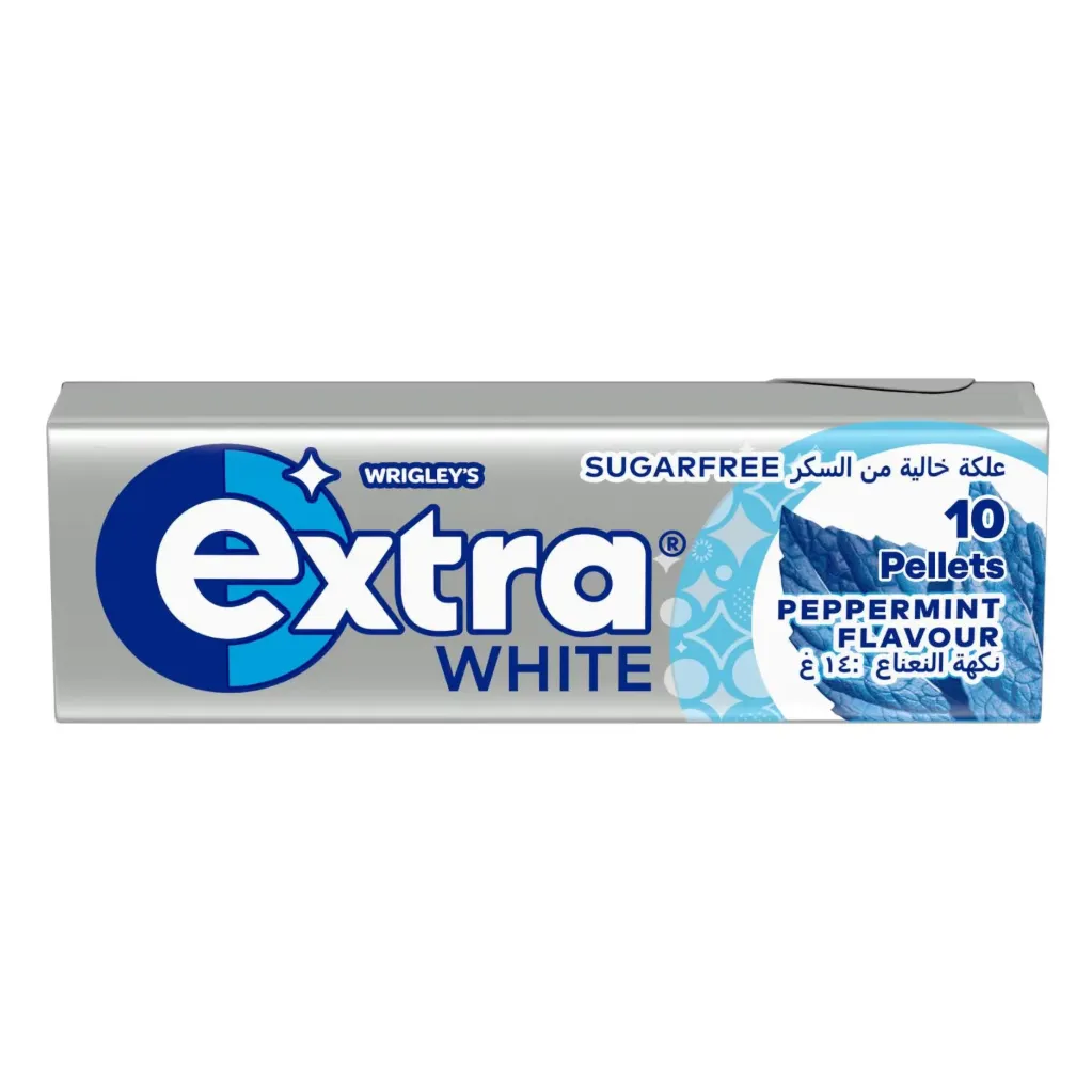 EXTRA WHITE PEPPERMINT 14G - اكسترا وايت بالنعناع 14جم