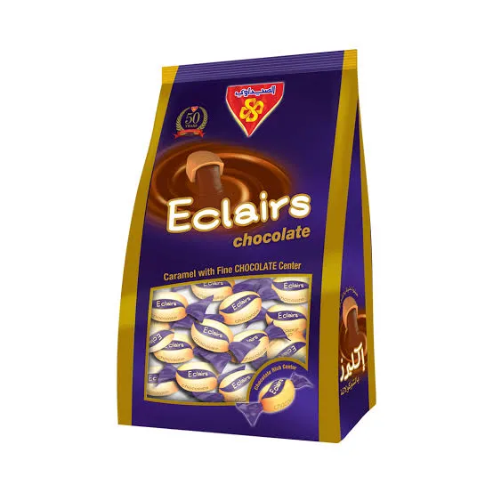 ECLAIRS STANDBAG CHOCOLATE 650G - اكلير بالشيكولاتةالصيداوى كيس 650جم