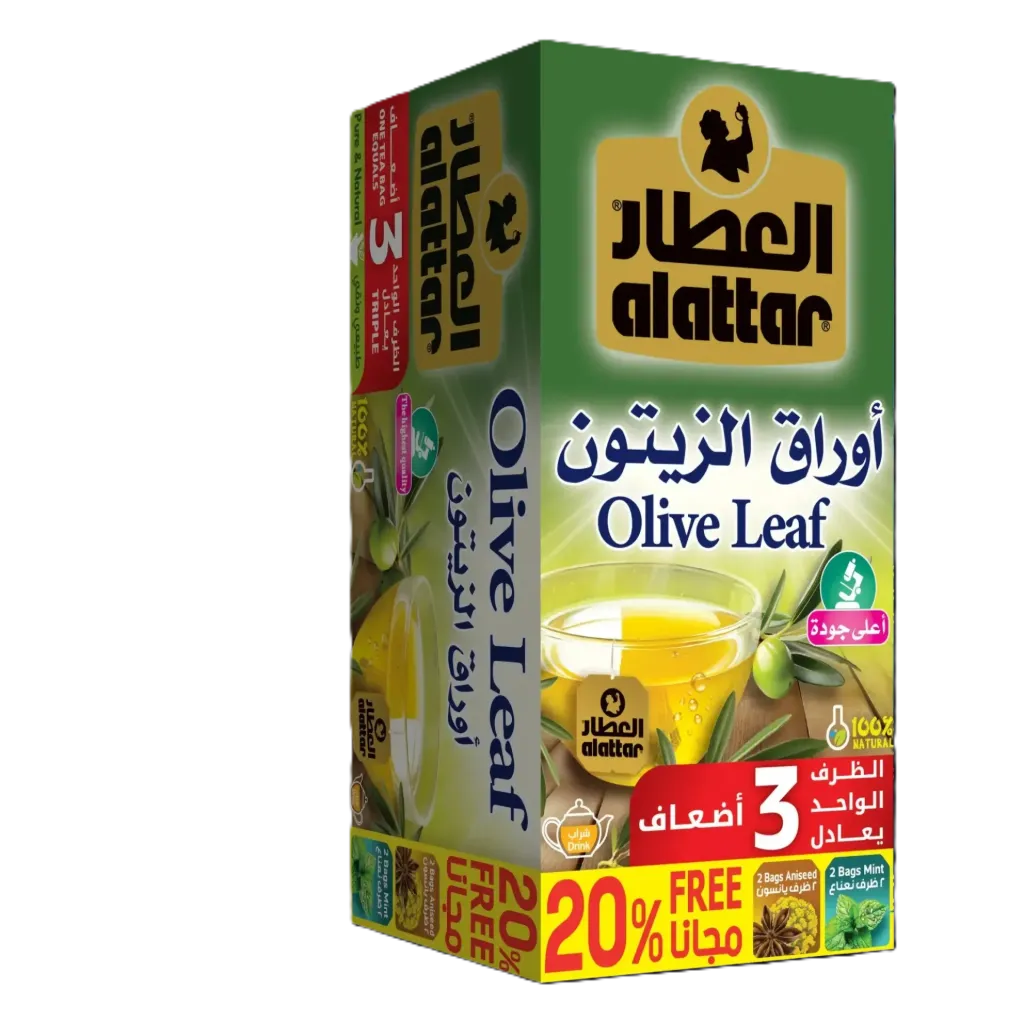 AL ATTAR OLIVE LEAF 24packets - العطار اوراق الزيتون 24  باكيت