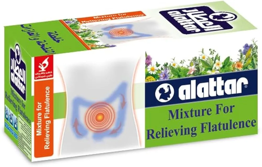 AlattarMIXTURE FOR RELIEVING FLATULENCE24 - العطار نفخة وغازات 24  كيس