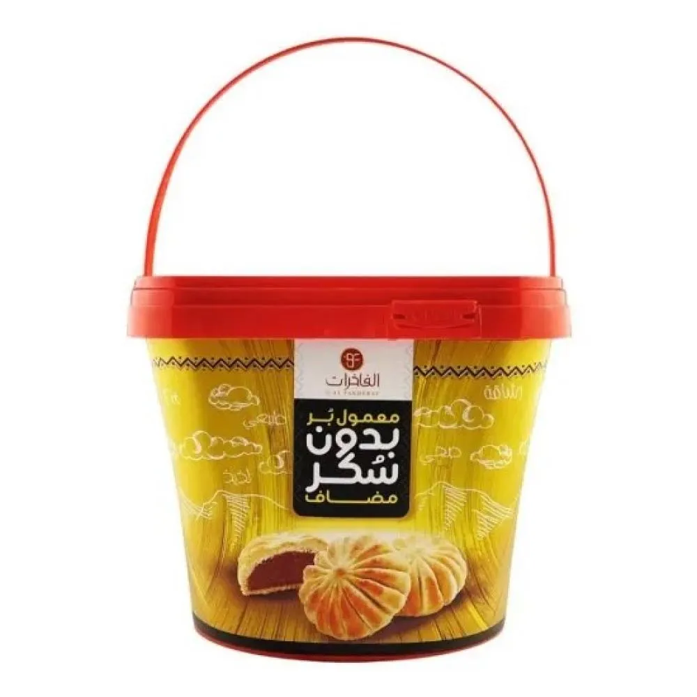 AL FAKHERAT MAAMOUL NO ADDED SUGAR 500G - الفاخرات معمول بر بدون سكر 500جم