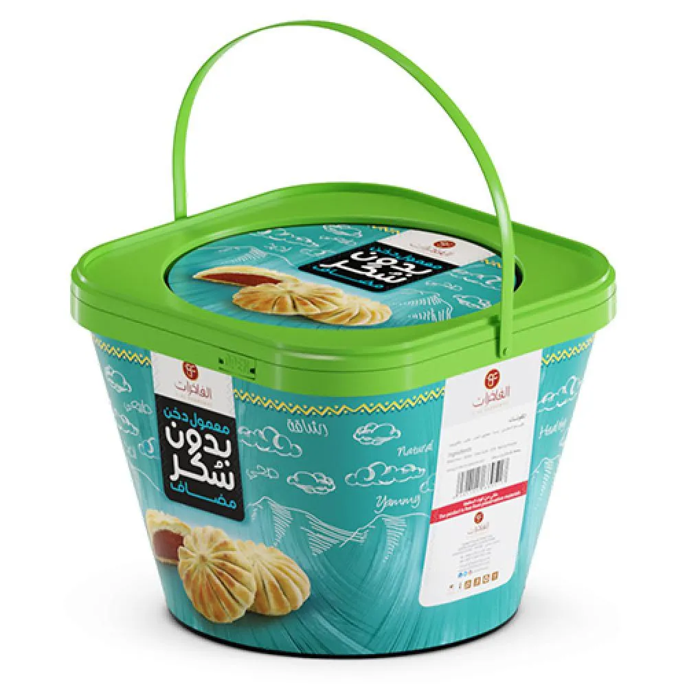 AL FAKHERAT MILLET MAMOUL NO SUGERADDED 500 G - الفاخرات معمول دخن بدون سكر 500  جرام