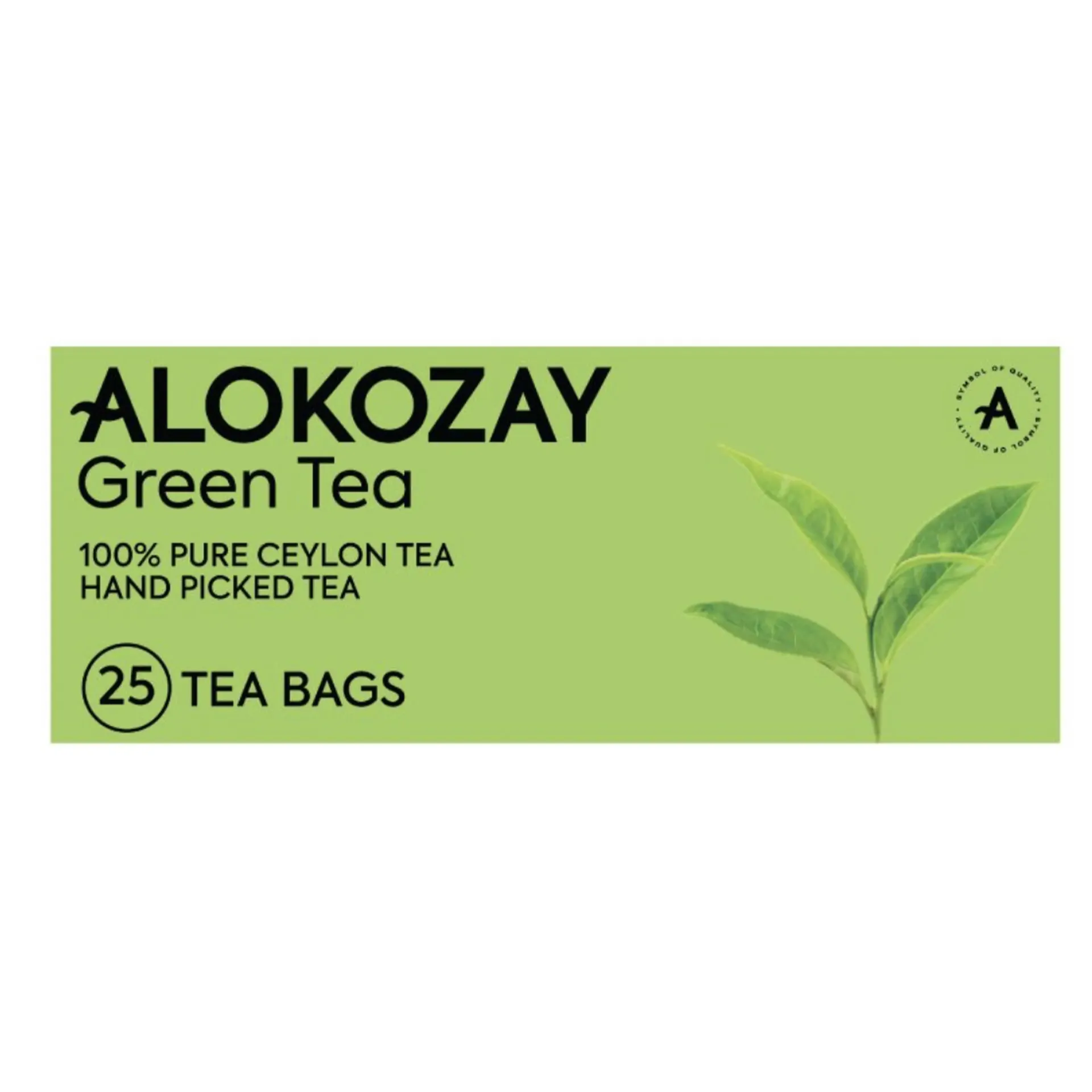 ALOKOZAY GREEN TEA 25 HEAT SEAL TEA BAGS - الكوزي شاي أخضر 25  كيس مغلفه