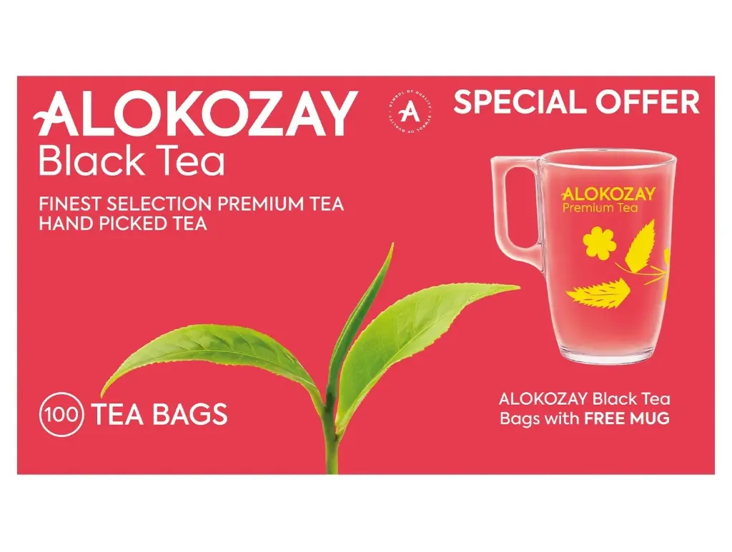ALOKOZAY BLACK TEA 100+MUG - الكوزي شاي احمر 100+ماك