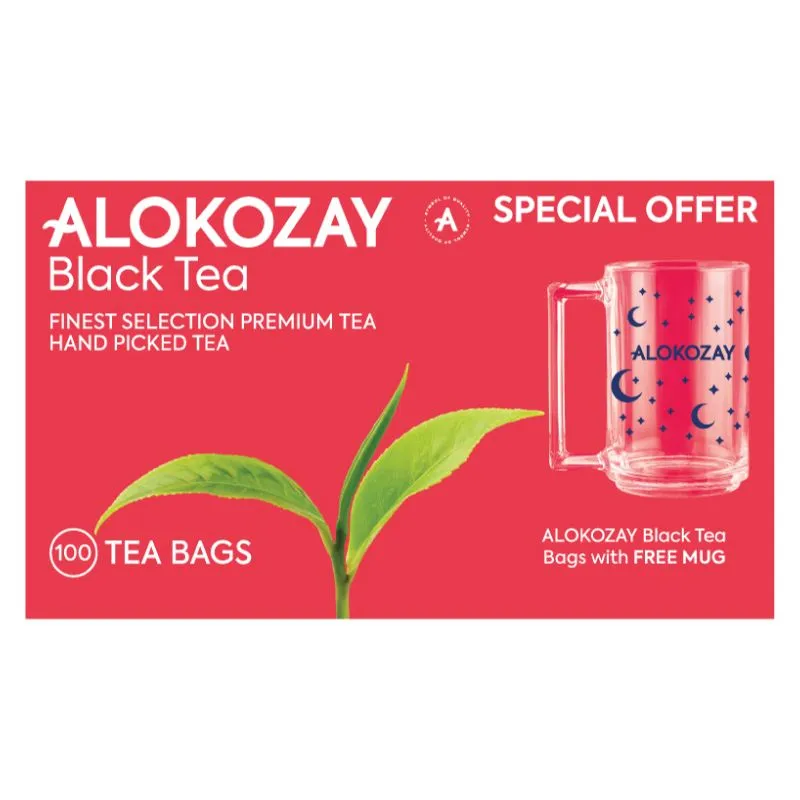 ALOKOZAY BLACK TEA 100+MUG - الكوزي شاي احمر 100+ماك