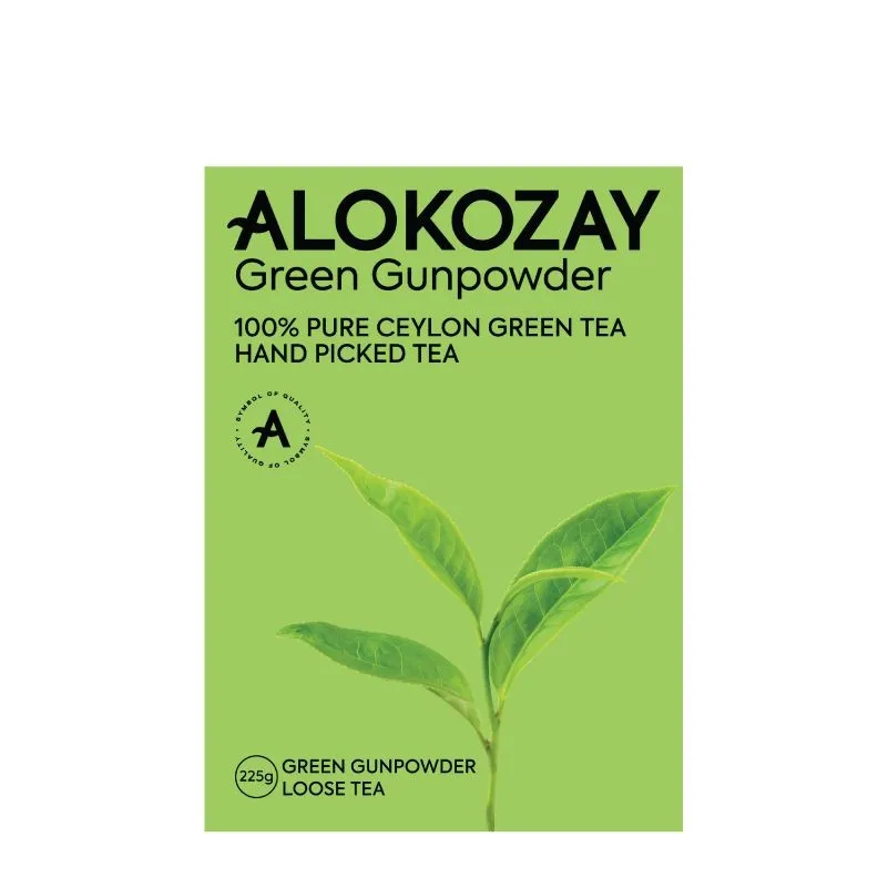 ALOKOZAY GREEN GUNPOWDER 225 G - الكوزي شاي بارود الخضراء 225  جم