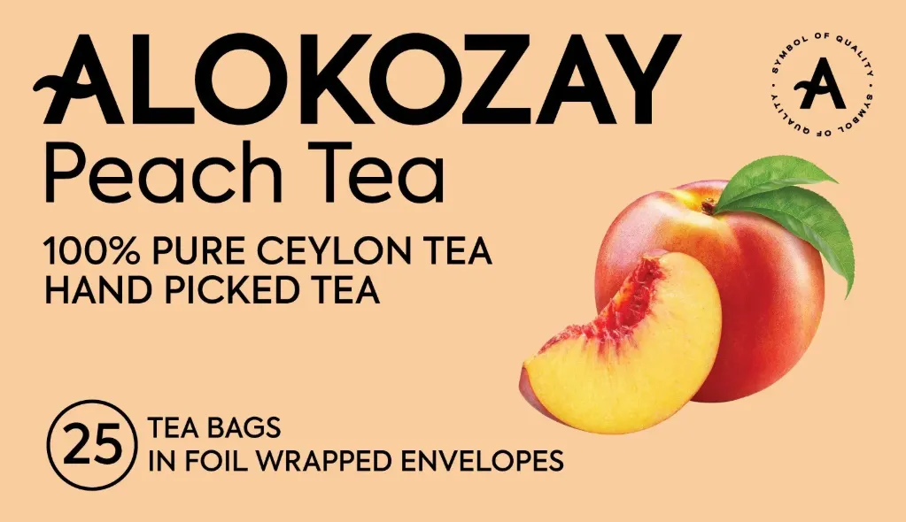 ALOKOZAY PEACH TEA 25 TEA BAGS - الكوزي شاي بالخوخ 25  كيس