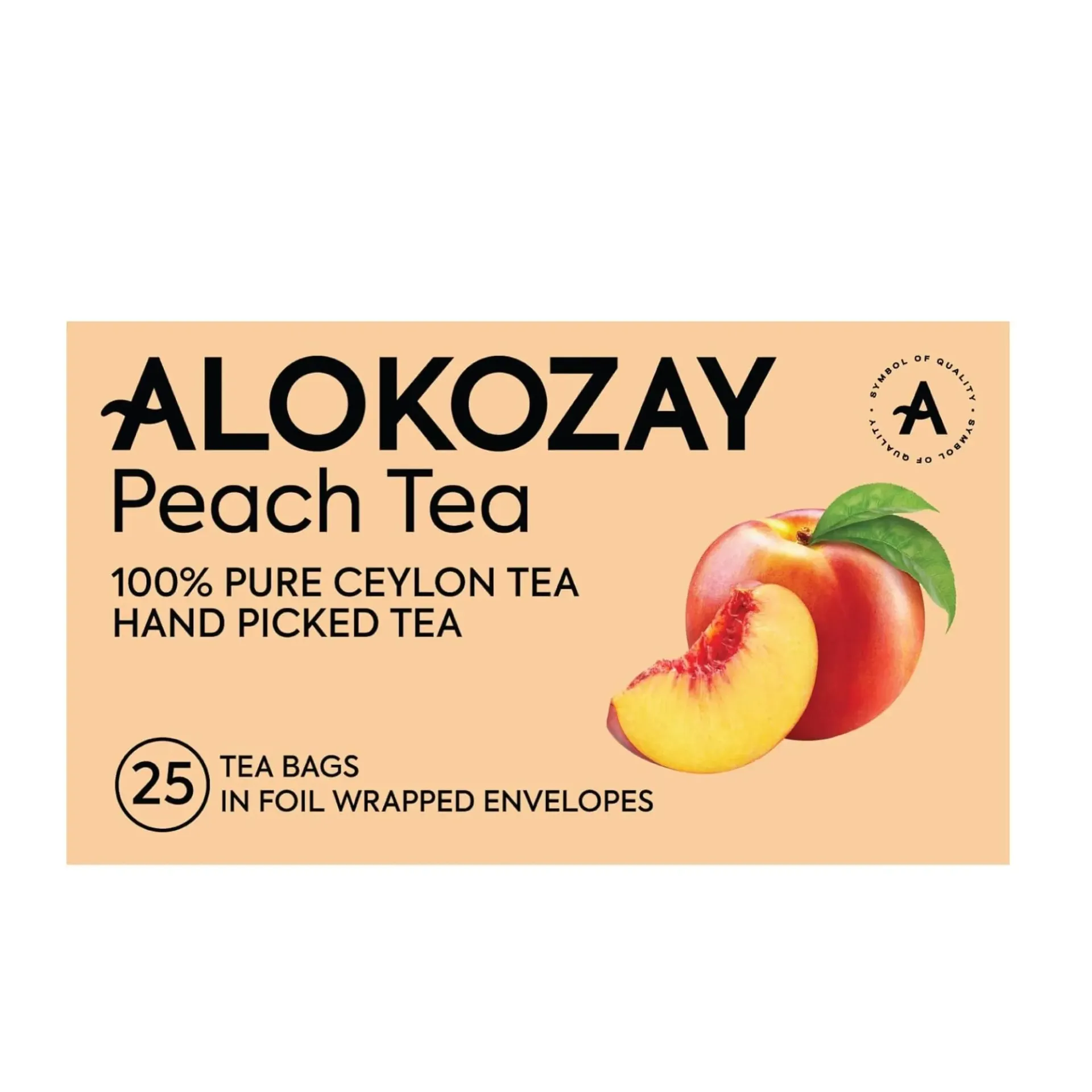 ALOKOZAY PEACH TEA 25 TEA BAGS - الكوزي شاي بالخوخ 25  كيس