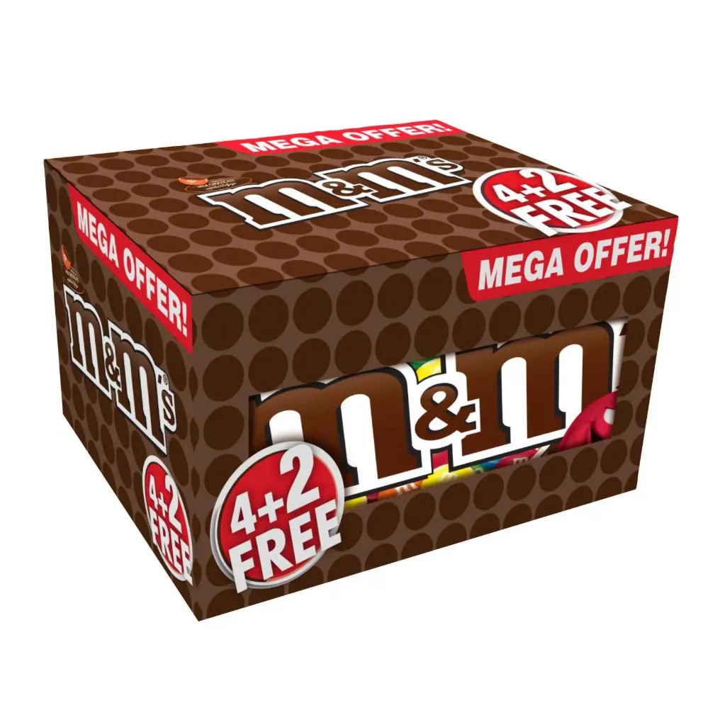 M&M'S CHOCOLATE MEGA OFFER4+2 FREE 270G - ام اند امز شوكولاتة عرض الميجا 4+2 مجانى 270جم
