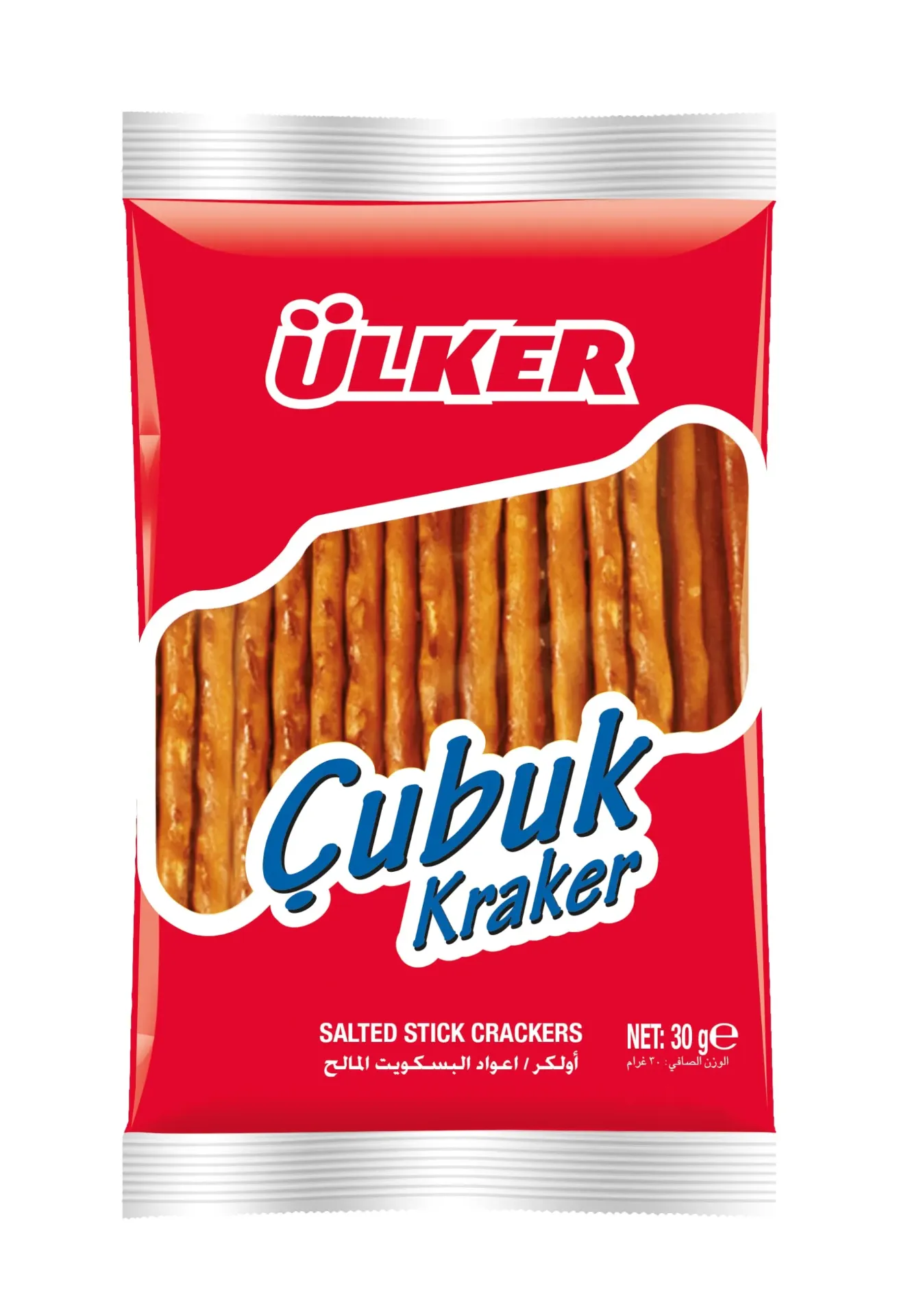 ULKER STICK SALTED CRACKERS 30G - اولكر اعواد البسكويت المالح 30G