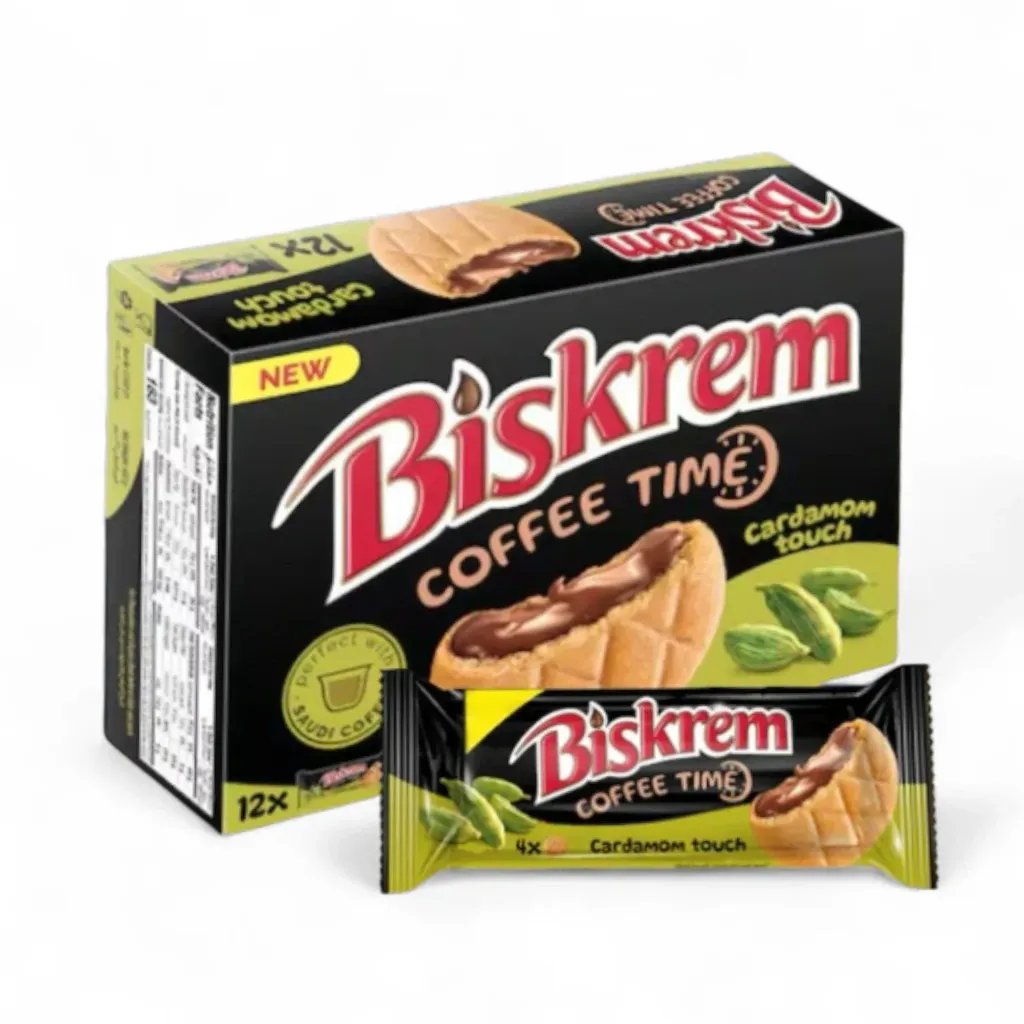 ULKER Biscuit with CARDAMOM 12*36g - اولكر بسكويت بسكريم بالهيل 12*36جرام