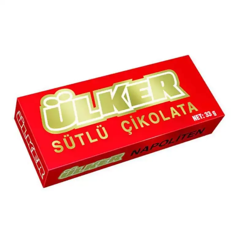 ULKER NAPOLITAN MILK CHOCOLATE 33G - اولكر نابوليتان شيكولاتة بالحليب 33جم
