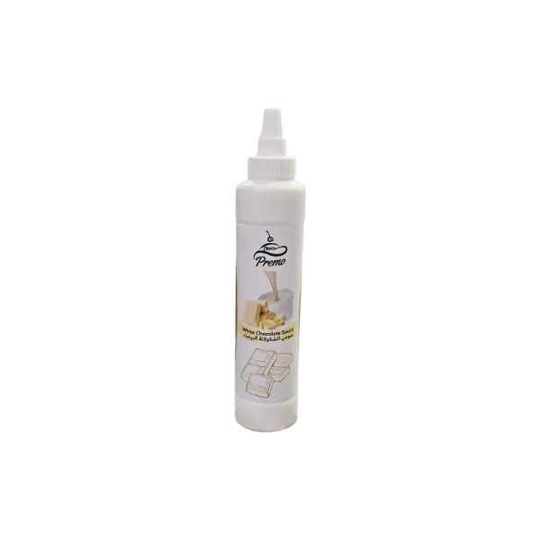 CHOCO PREMO WHITE CHOCOLATE SAUCE 700 G - بريمو صوص توبينج الشوكولاتة البيضاء 700  جم