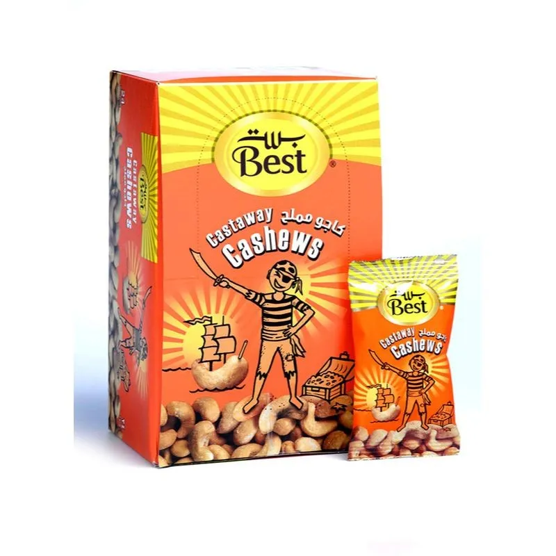 BEST CASHEWS PKT 6*24*13G - بست كاجو مملح 13جم*24