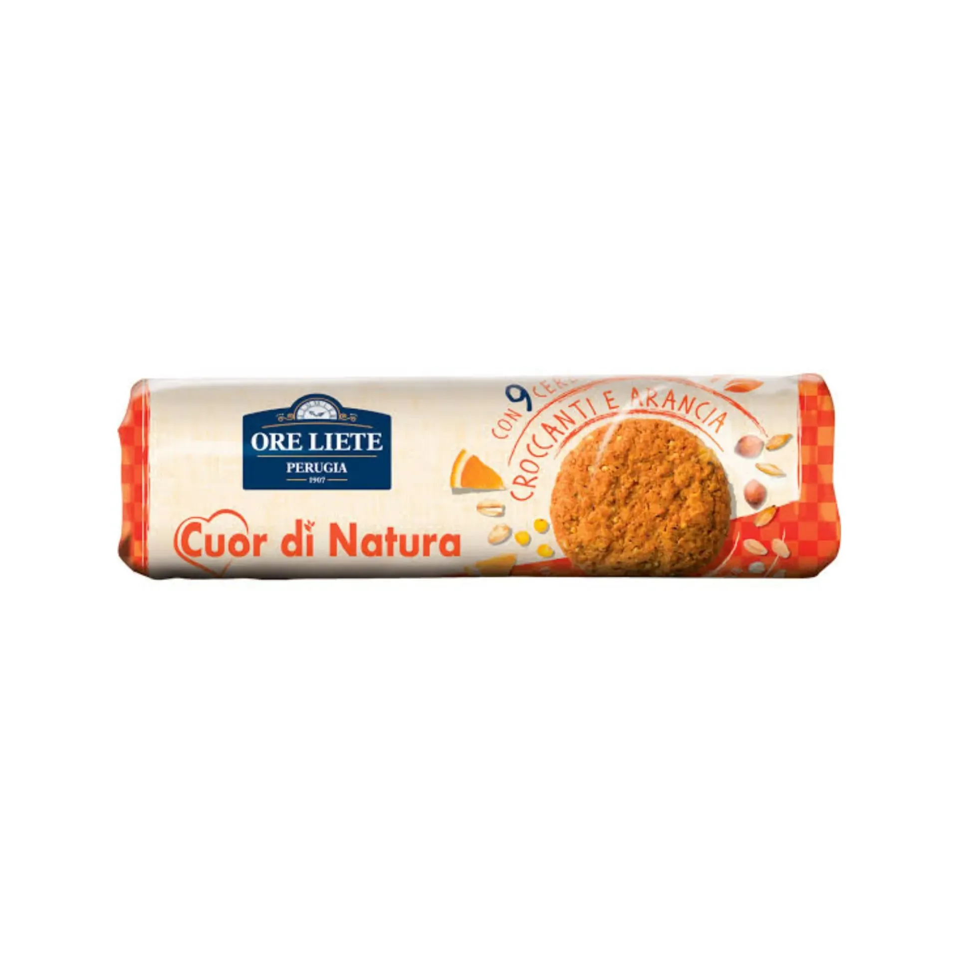 ORE LIETE 9 CEREALS AND ORANGE 250 G - بسكويت 9  حبوب والبرتقال 250  جرام