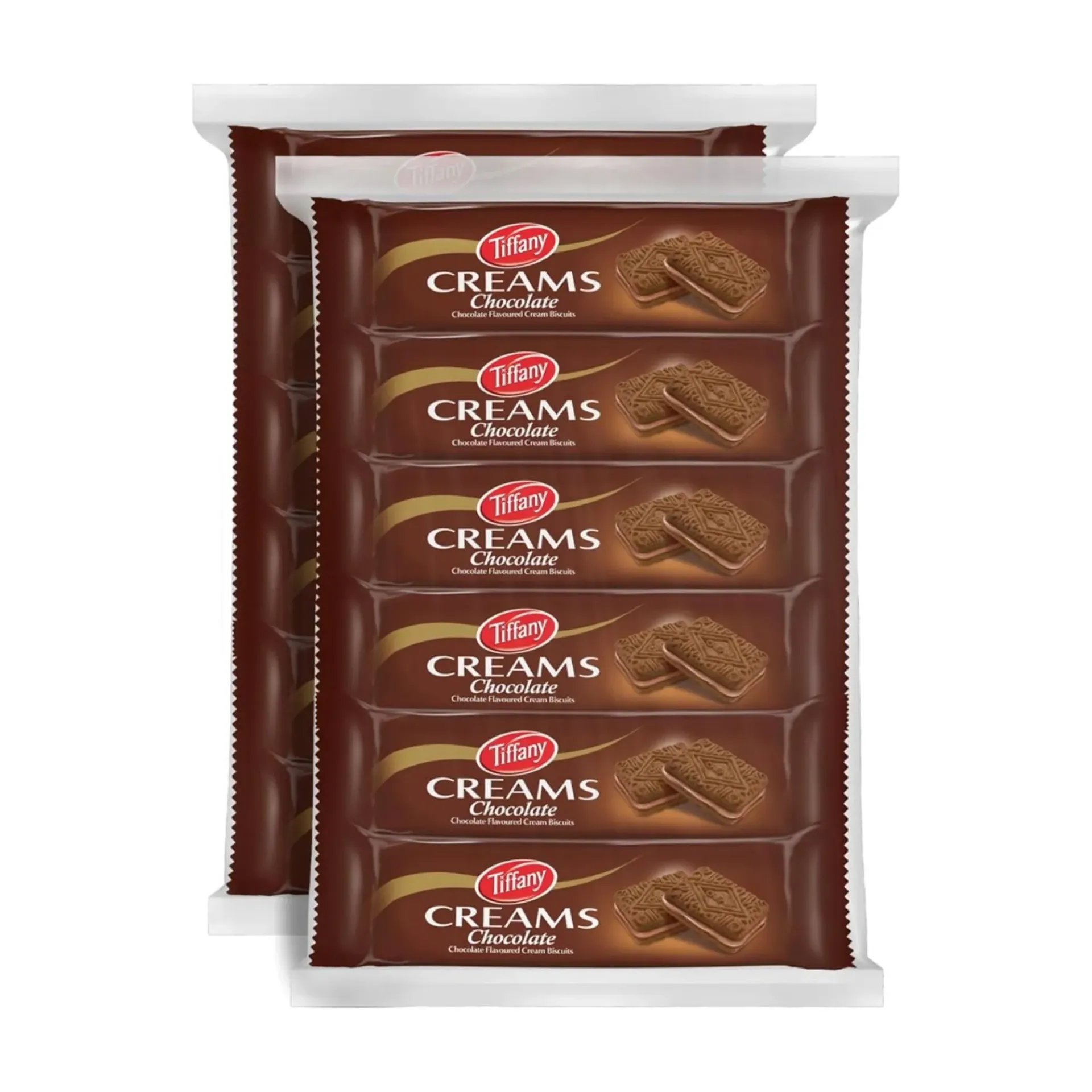 TIFFANY CREAMS BISCUITS CHOCOLATE 80G*12P - بسكويت تيفاني بالكريمة والشوكولاتة 80غ*12 حبة