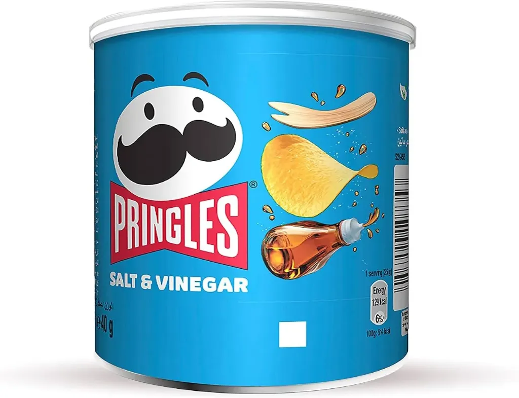 Pringles Potato Chips SALT & VINEGAR 12*40g - بطاطس برنقلز ملح وخل 12*40جم