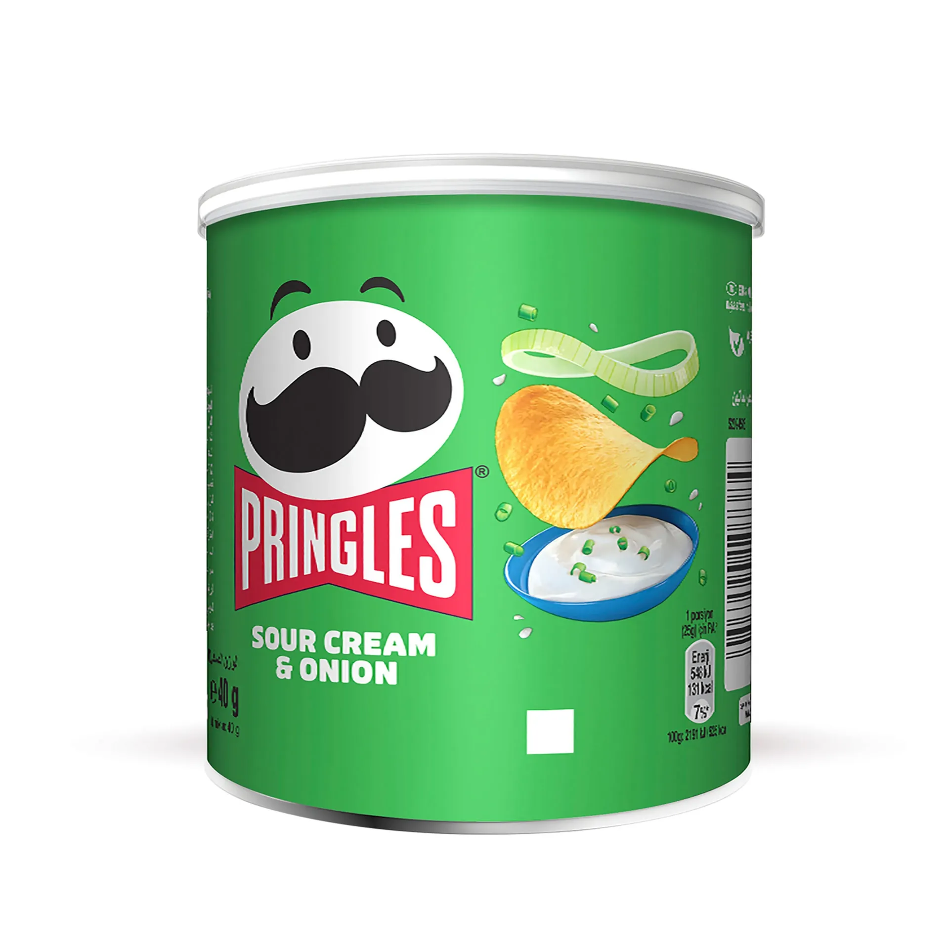 Pringles Potato Chips Creamy Onion 12*40g - بطاطس برنقلزكريمة البصل 12*40جم