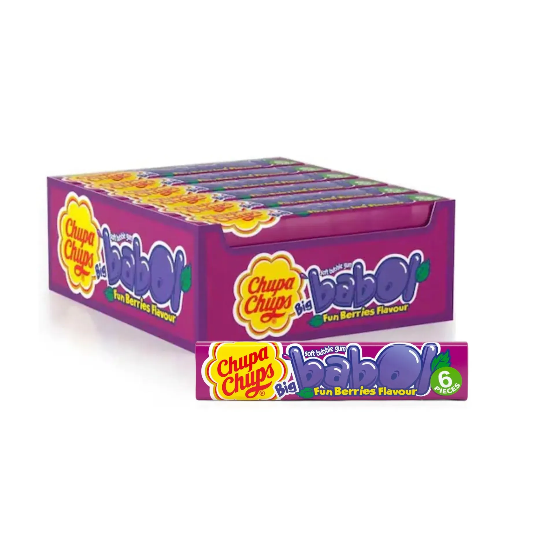 BIG BABOL CHUPA CHUPS BERRIES GUM 27G - بيج بابول شوبا تشوبس علك التوت 27 جم