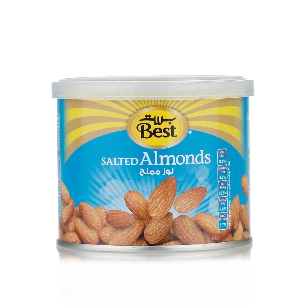 BEST ALMONDS SALTED 100G - بيست لوز مملح كان 110جم