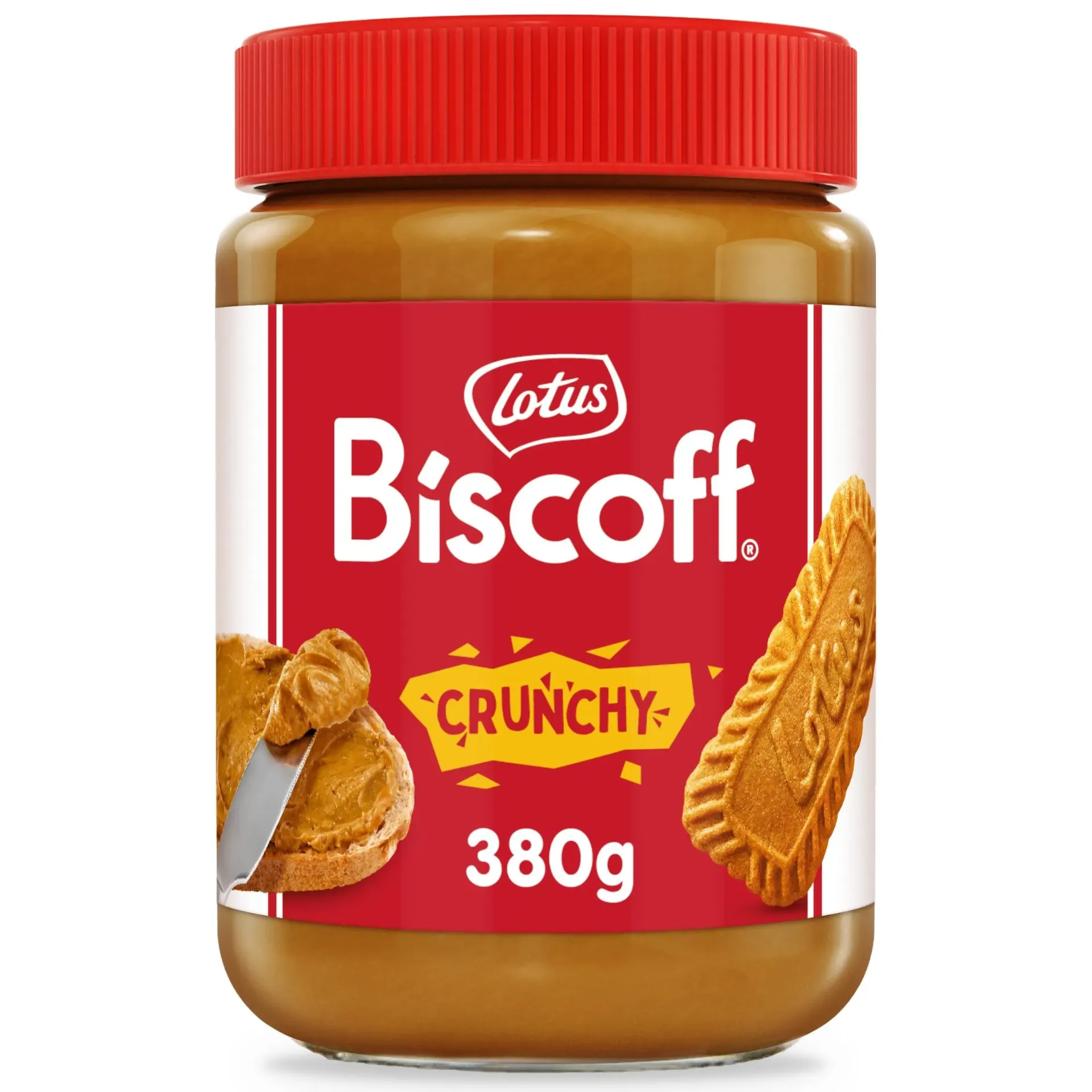 BISCOF LOTUS CRUNCHY SPREAD 380 G - بيسكوف كريمة اللوتس المقرمش 380  جم