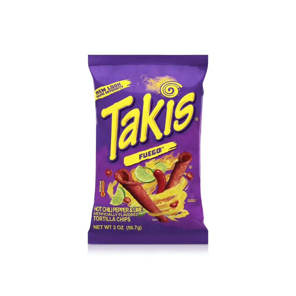 TAKIS FUEGO PEPPER LIME 56G*36 - تاكيس فيقو ليمون وفلفل اسود 56جم*36