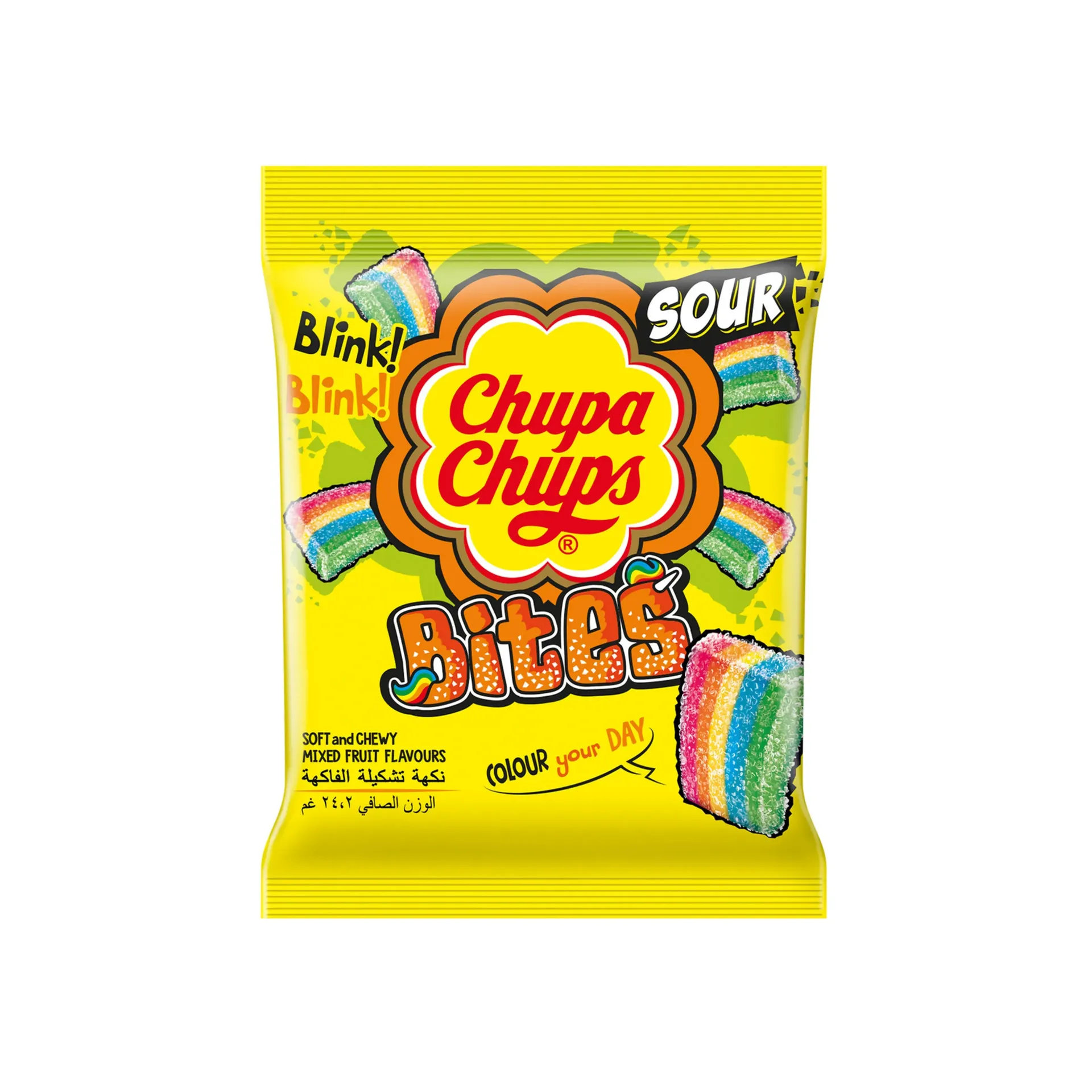 CHUPA CHUPS SOUR BITES POUC 20*24.2G - تشوبا شوبس صور بايتس 20*24.2جم