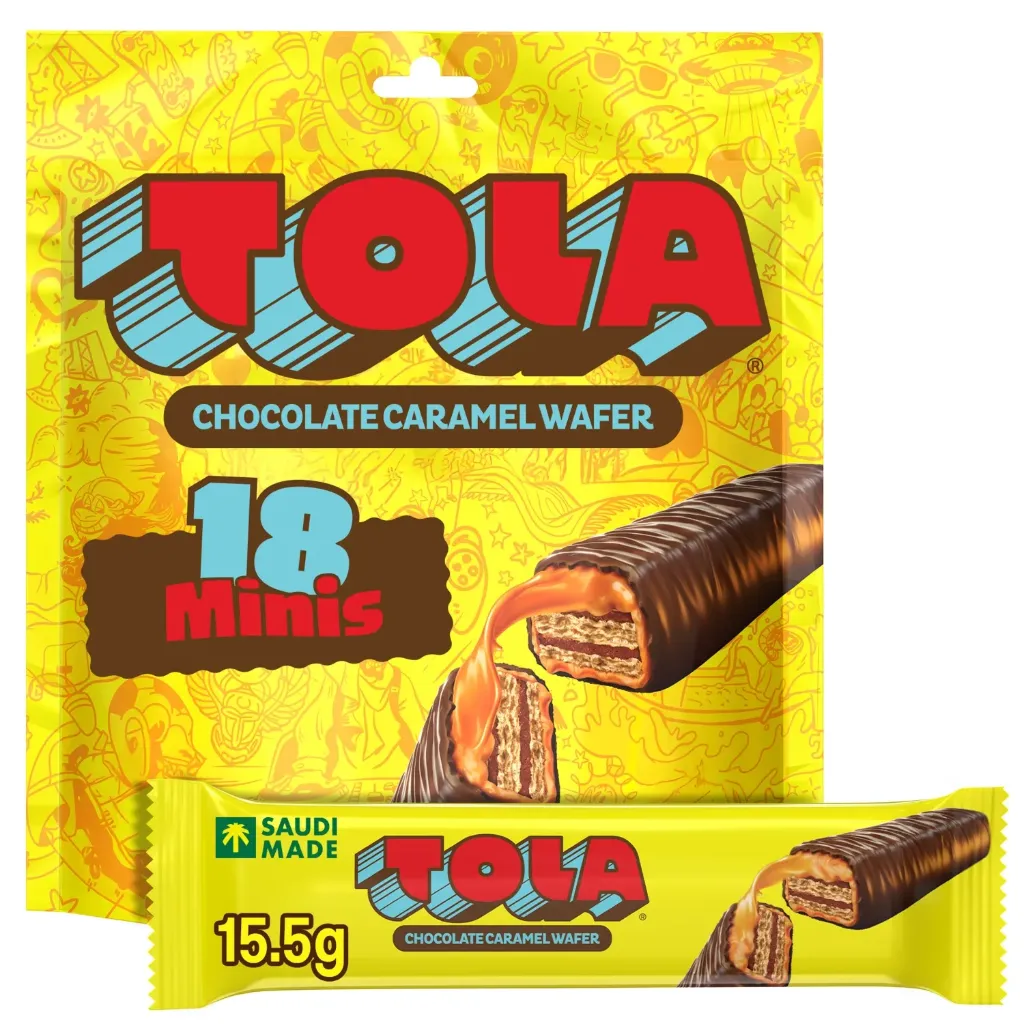 TOLA WAFER MINIS 18 PCS 279G - تولة ويفر مينيز 18قطعة 279جم