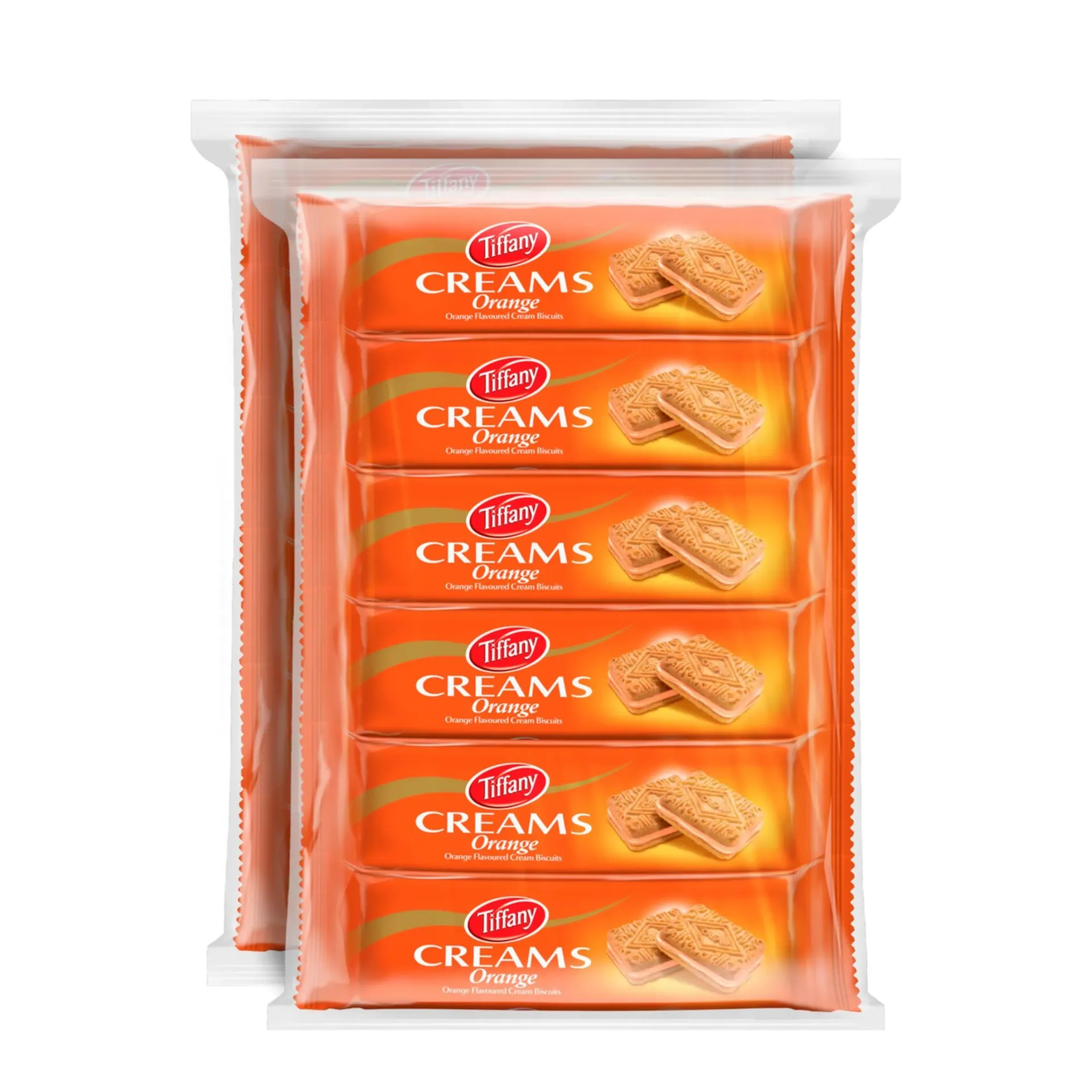 TIFFANY CREAMS ORANGE 80G*12P - تيفاني كريمي برتقال 80جم*12حبه