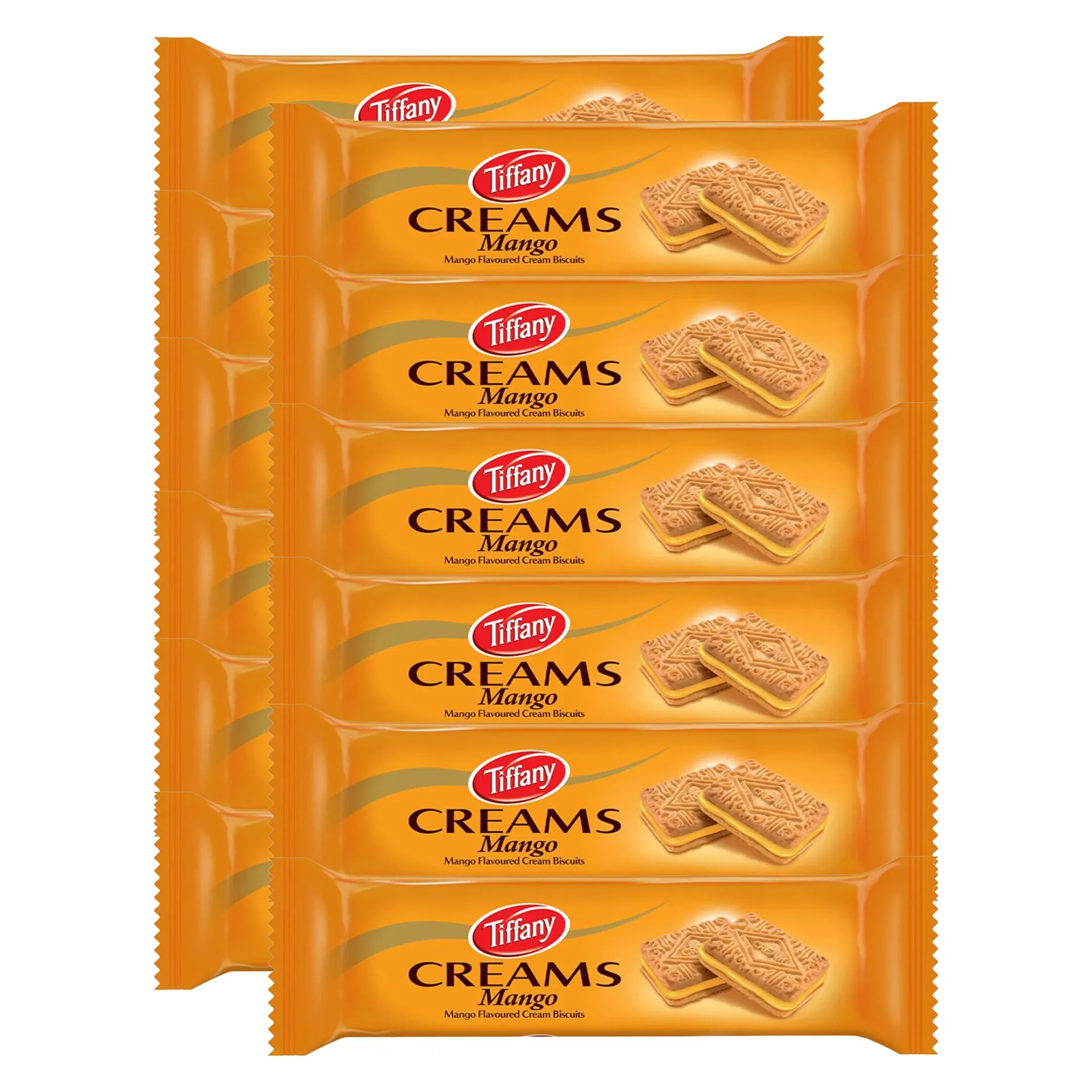 TIFFANY CREAMS MANGO 80G*12P - تيفاني كريمي مانجو 80جم*12حبه