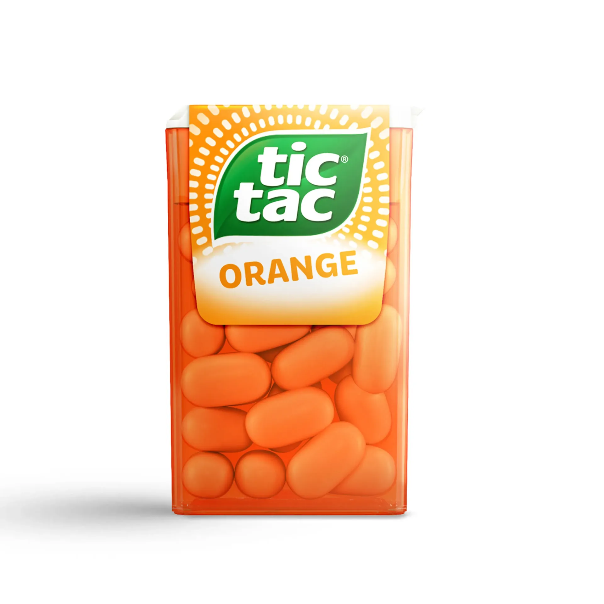 TIC TAC ORANGE 12*18G - تيك تاك علكة بنكهة البرتقال 12*18جرام