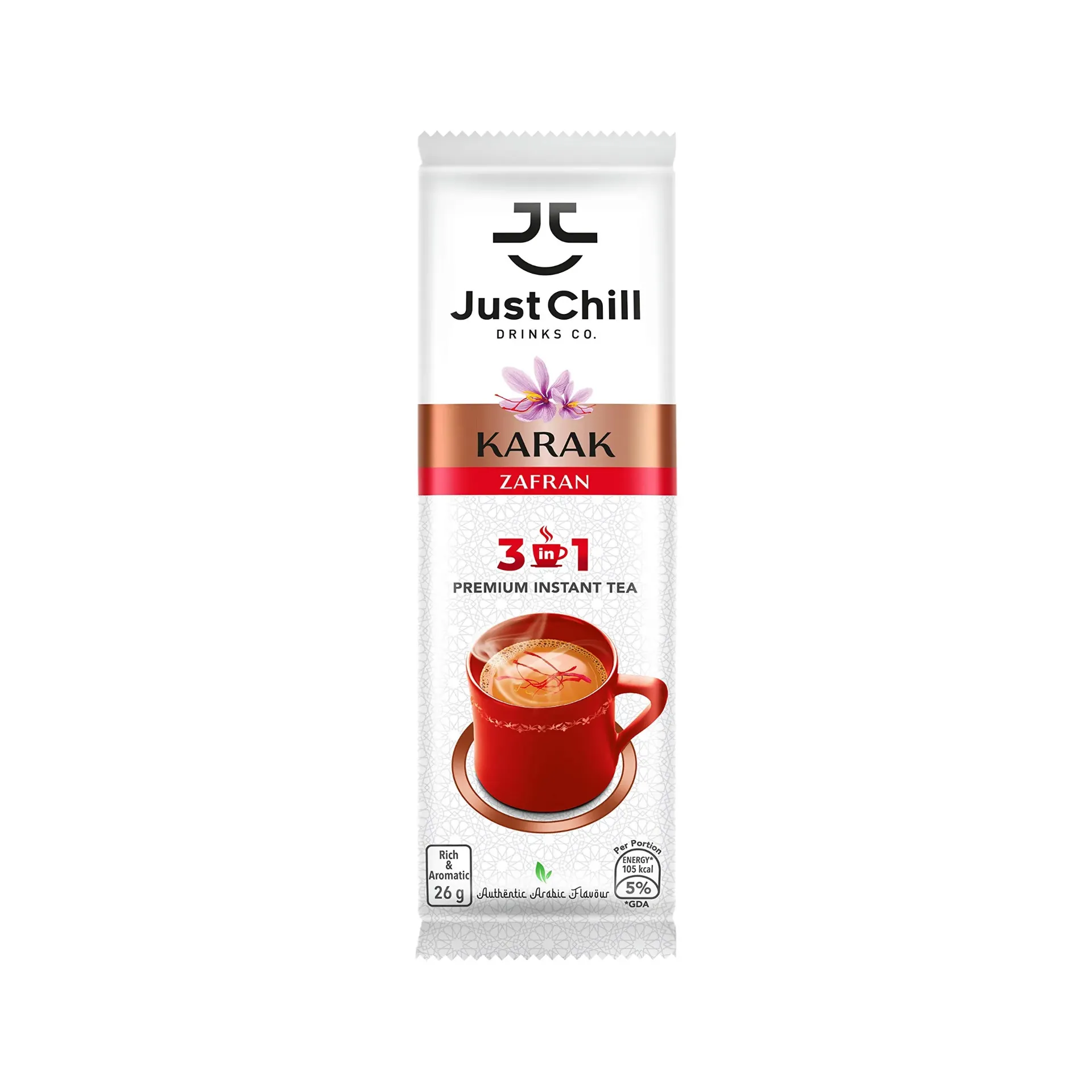 Just Chill Saffron Karak 30*10*36g - جست تشيل كرك بالزعفران 30*10*36جرام