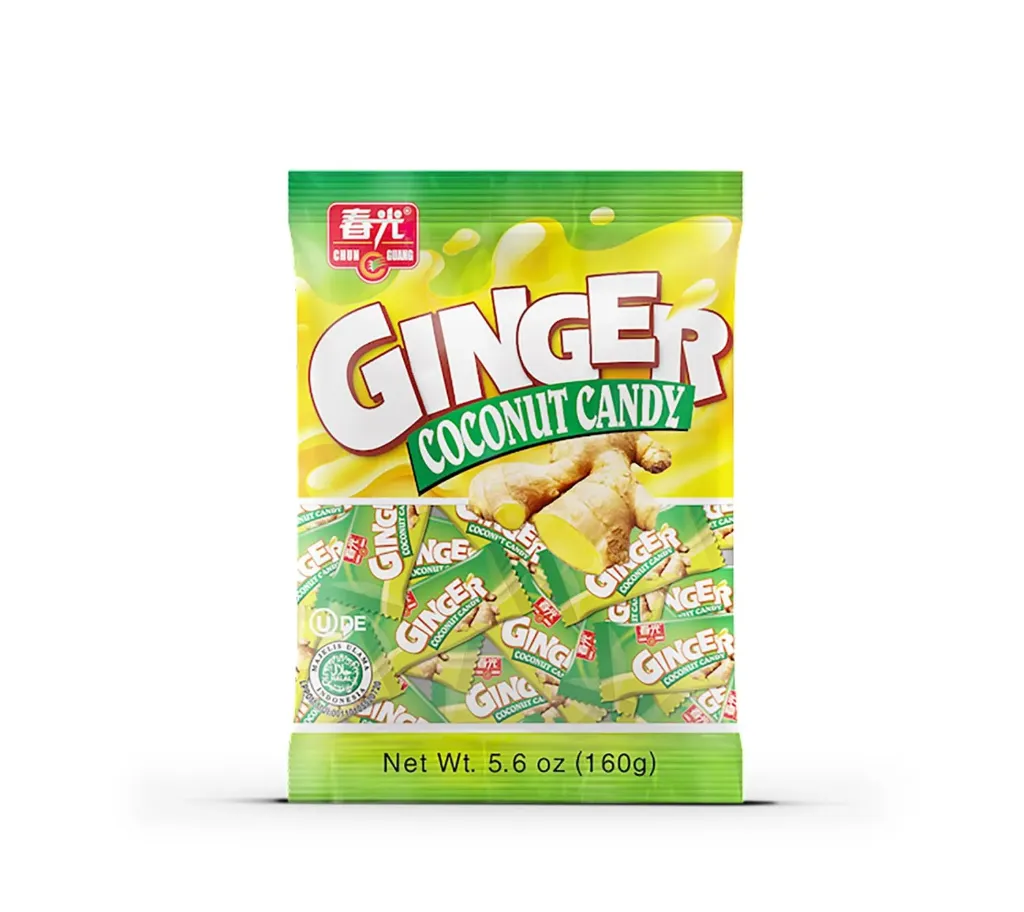 GINGER COCONUT CANDY 160G - حلوى توفى بنكهة جوز الهند 160جرام