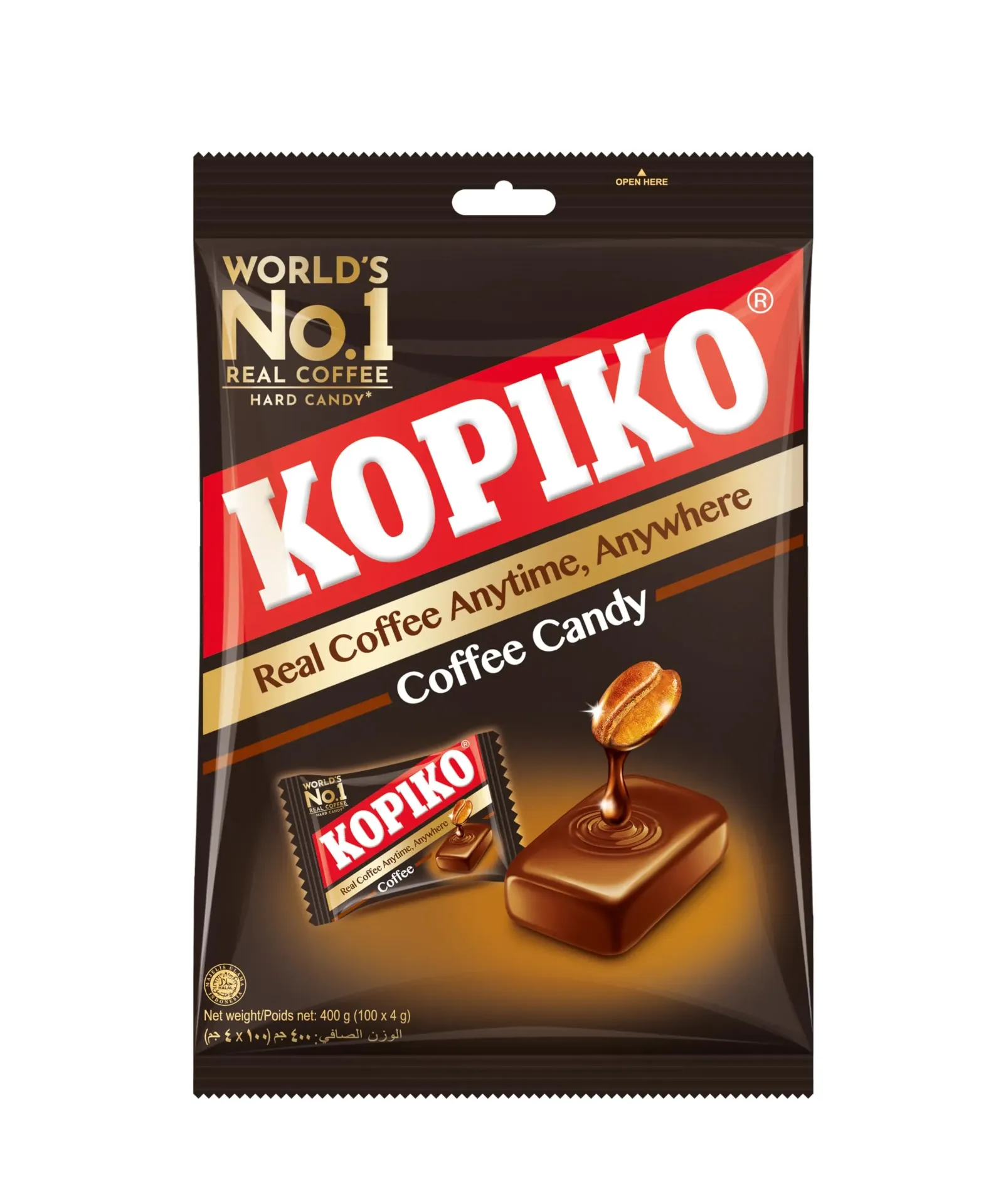 KOPIKO CANDY 400G - حلوى توفى كوبيكو بطعم القهوة 400 جرام