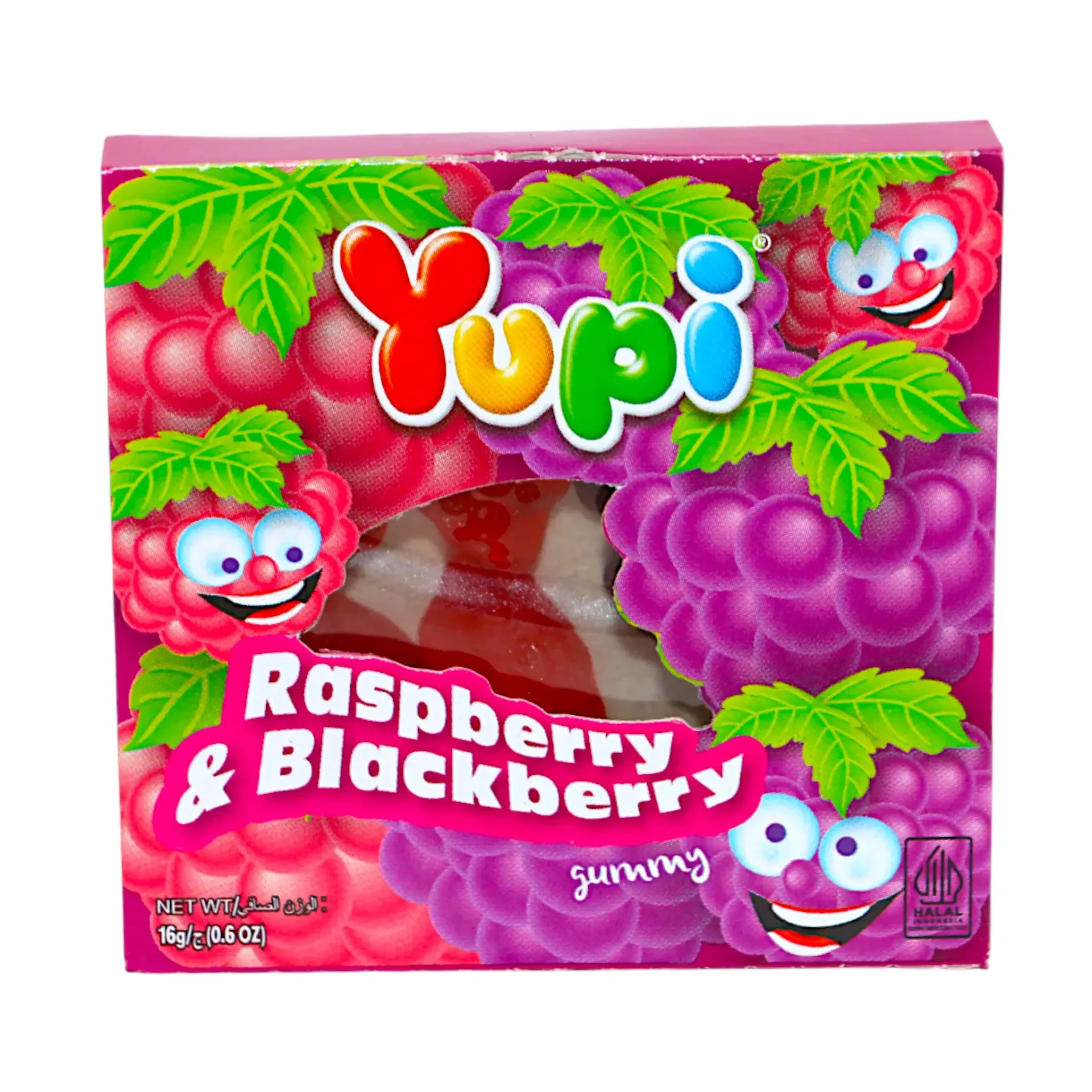 VP RASPBERRY BLACKBERRY 12*16*16G - حلوى جيلى بطعم التوت 16جرام
