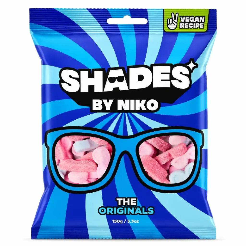 SHADES BY NIKO THE ORIGINAL 150G - حلوى جيلى شايدز أوريجينال 150  جرام