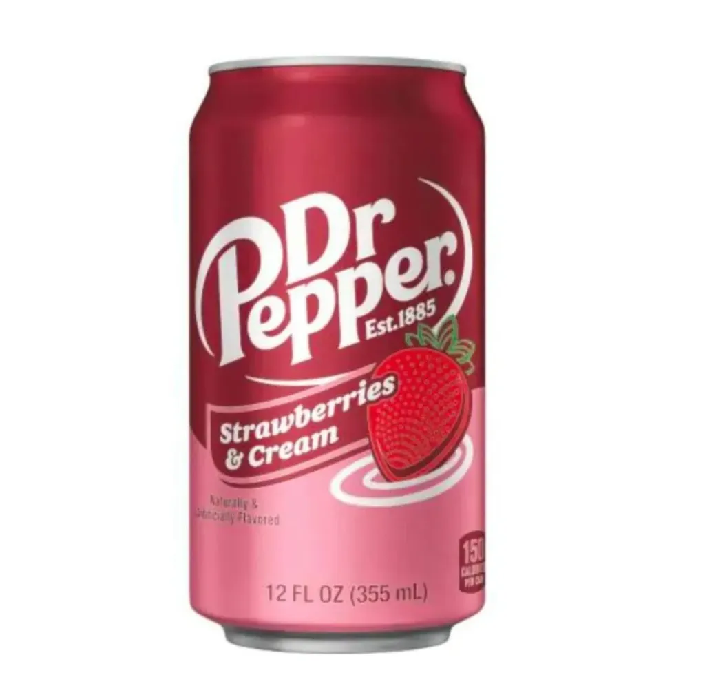 DR PEPPER STRAWBERRY DRINK 355 ML - دكتور بيبر فراولة مشروب 355مل