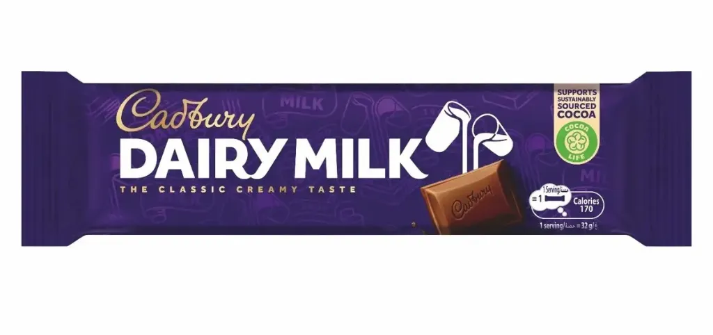DAIRY MILK CHOCOLATE 35 G - ديرى ميلك شوكولاتة الحليب 35  جم