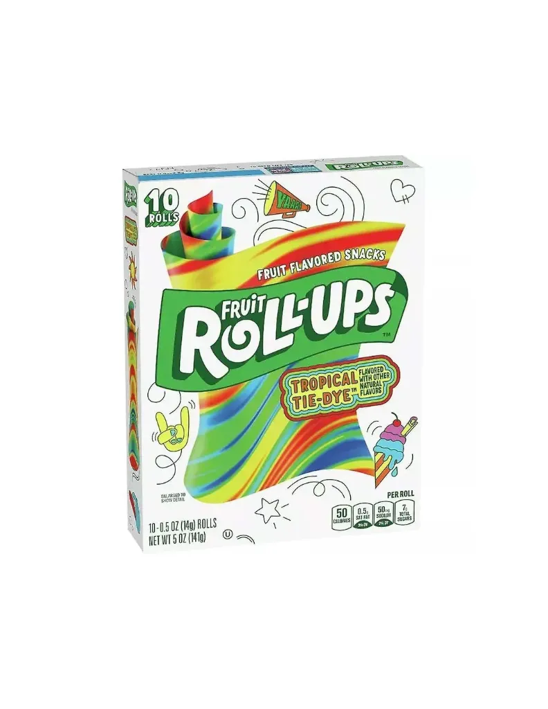 ROLLUP TROPICAL TIE-DYE 141G - رول اب بطعم الفواكه المشكلة 141جم