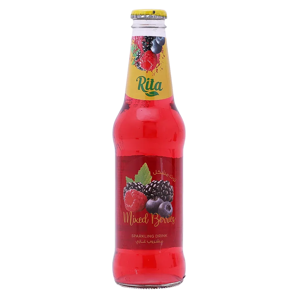 RITA drink mixed berries275ml - ريتا مشروب توت مشكل زجاج 275مل