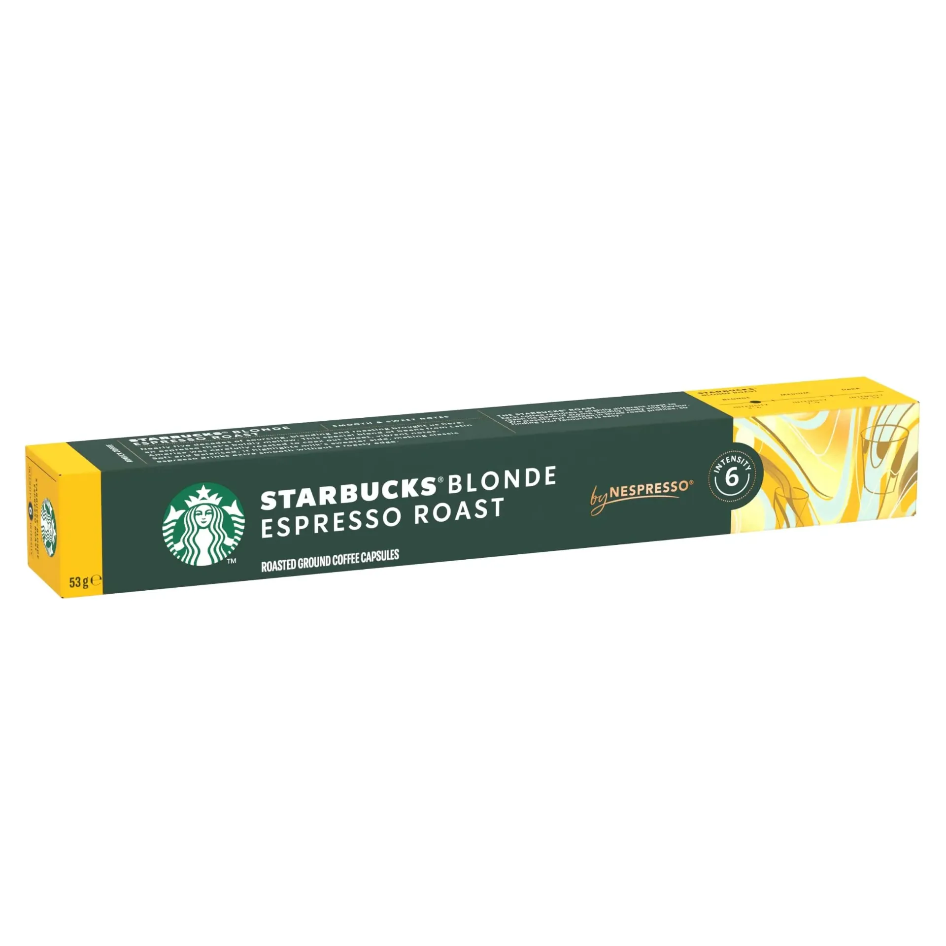 STARBUCKS BLOND ESPRESSO ROAST 12*52g - ستاربكس بلوند اسبريسو روست قهوة 12*52جم