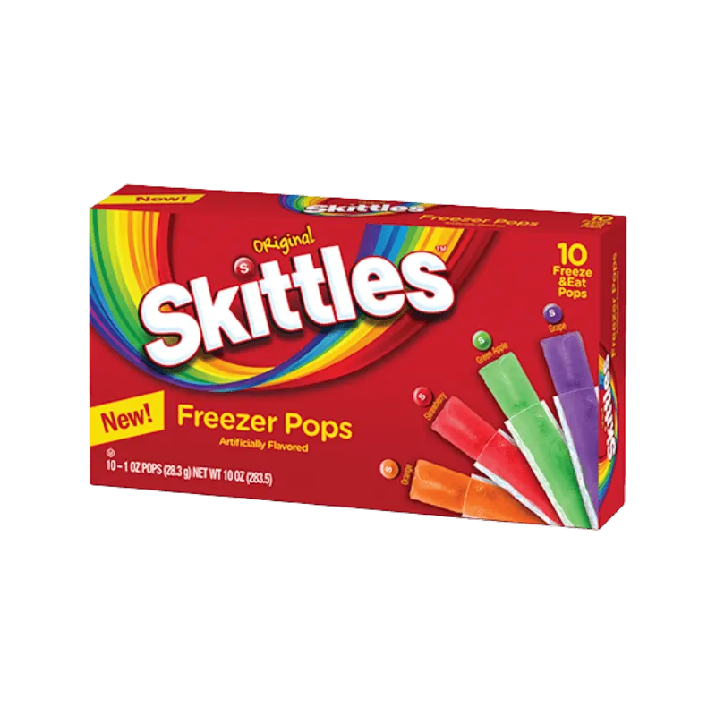 SKITTLES FREEZER POPS 12*283.5G *12 PCS - سكتلز فريزر بوبس 283.5ج *12 ق