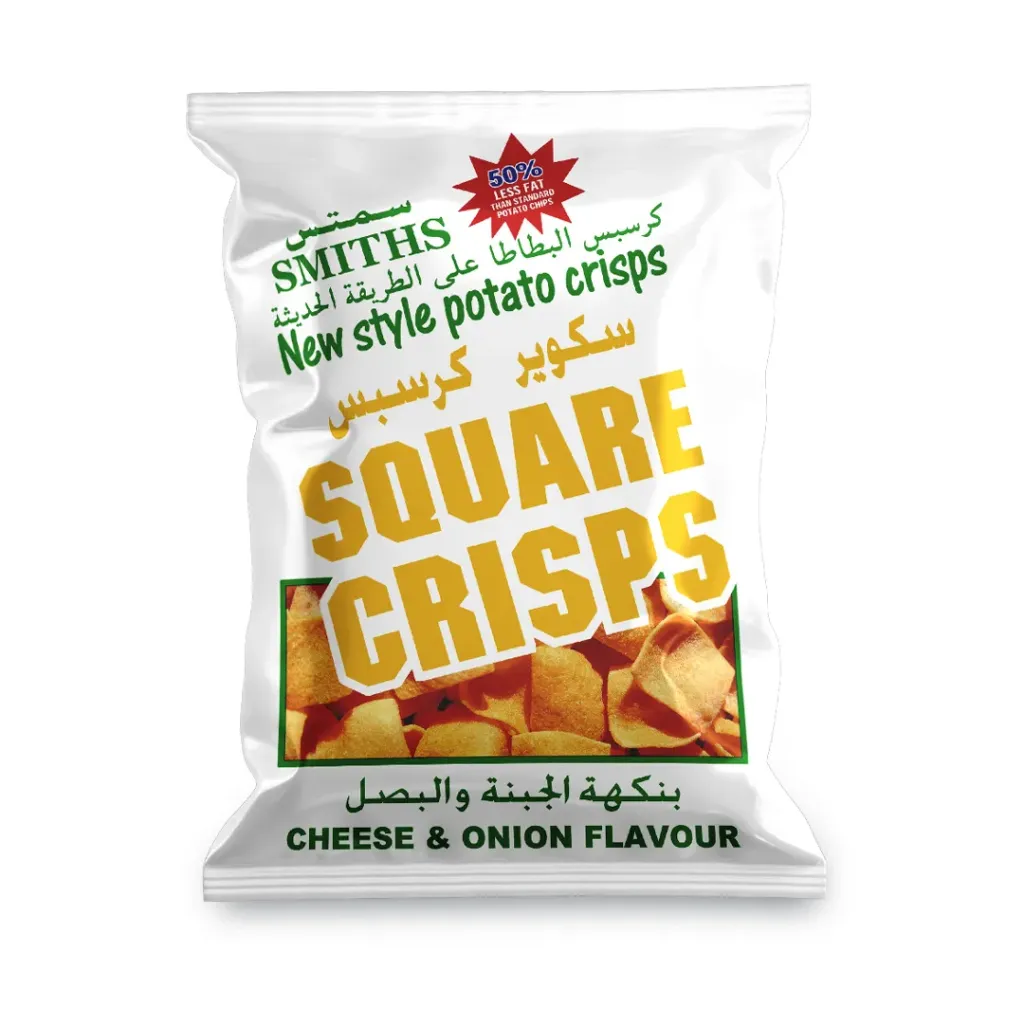 SQUARE CRISPS Cheese and onion 20G - سكوير كريسبس الجبنة و البصل 20جرام