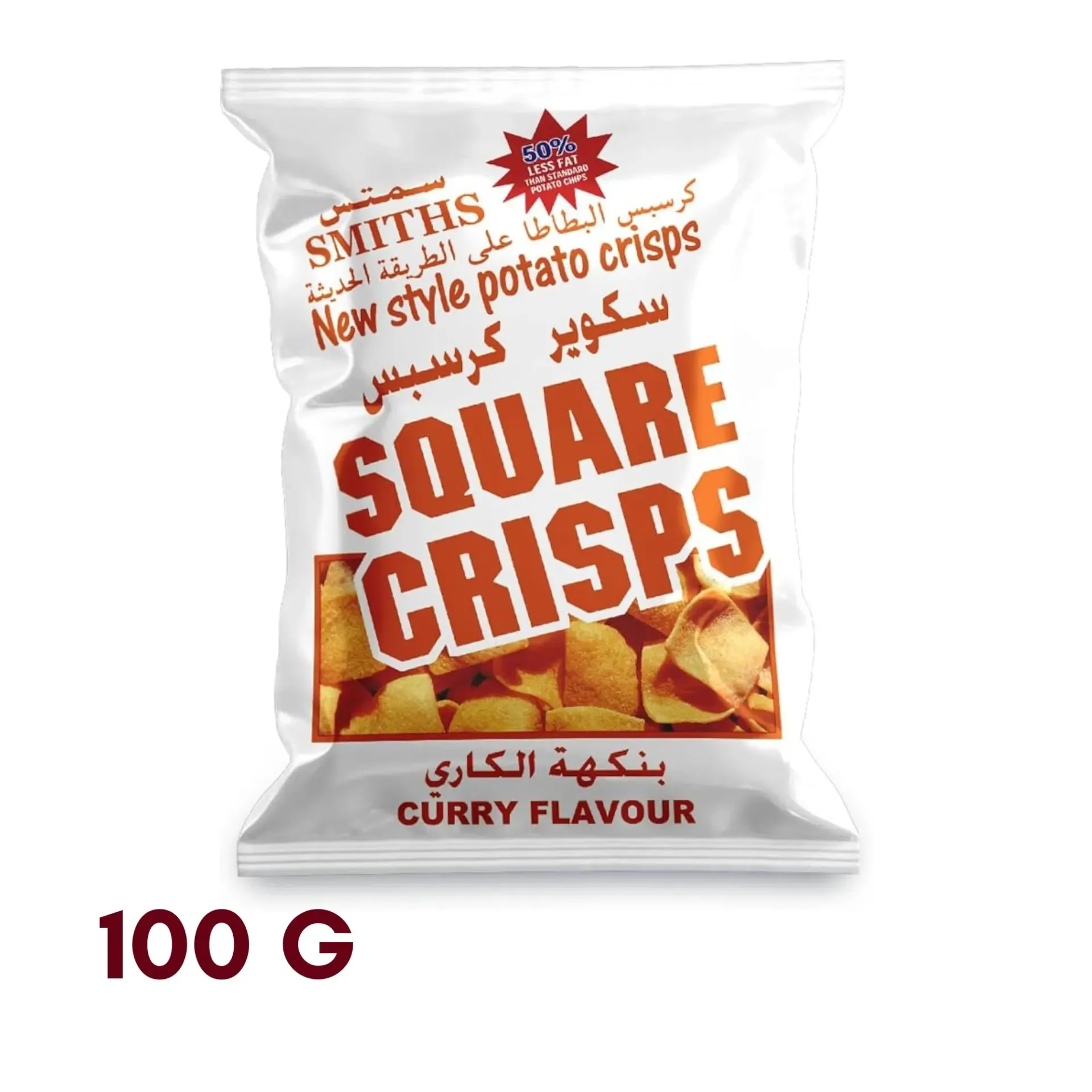 SQUARE CRISPS CURRY FLAVOR 100 G - سكوير كريسبس بالكارى 100جم